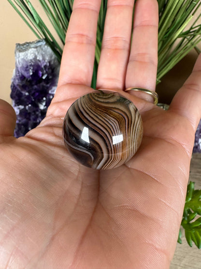 Sardonyx Sphere - Purple Door Alchemy