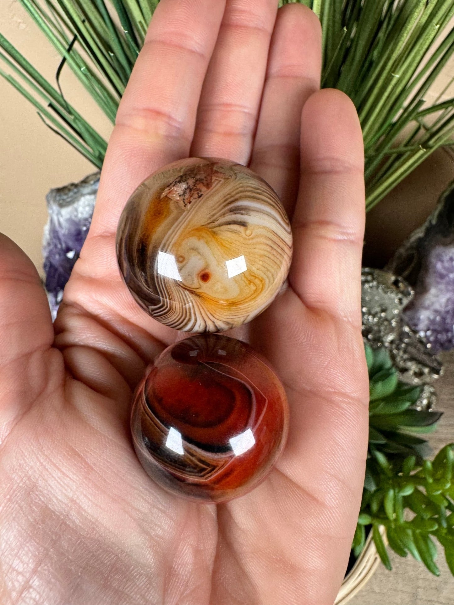 Sardonyx Sphere - Purple Door Alchemy