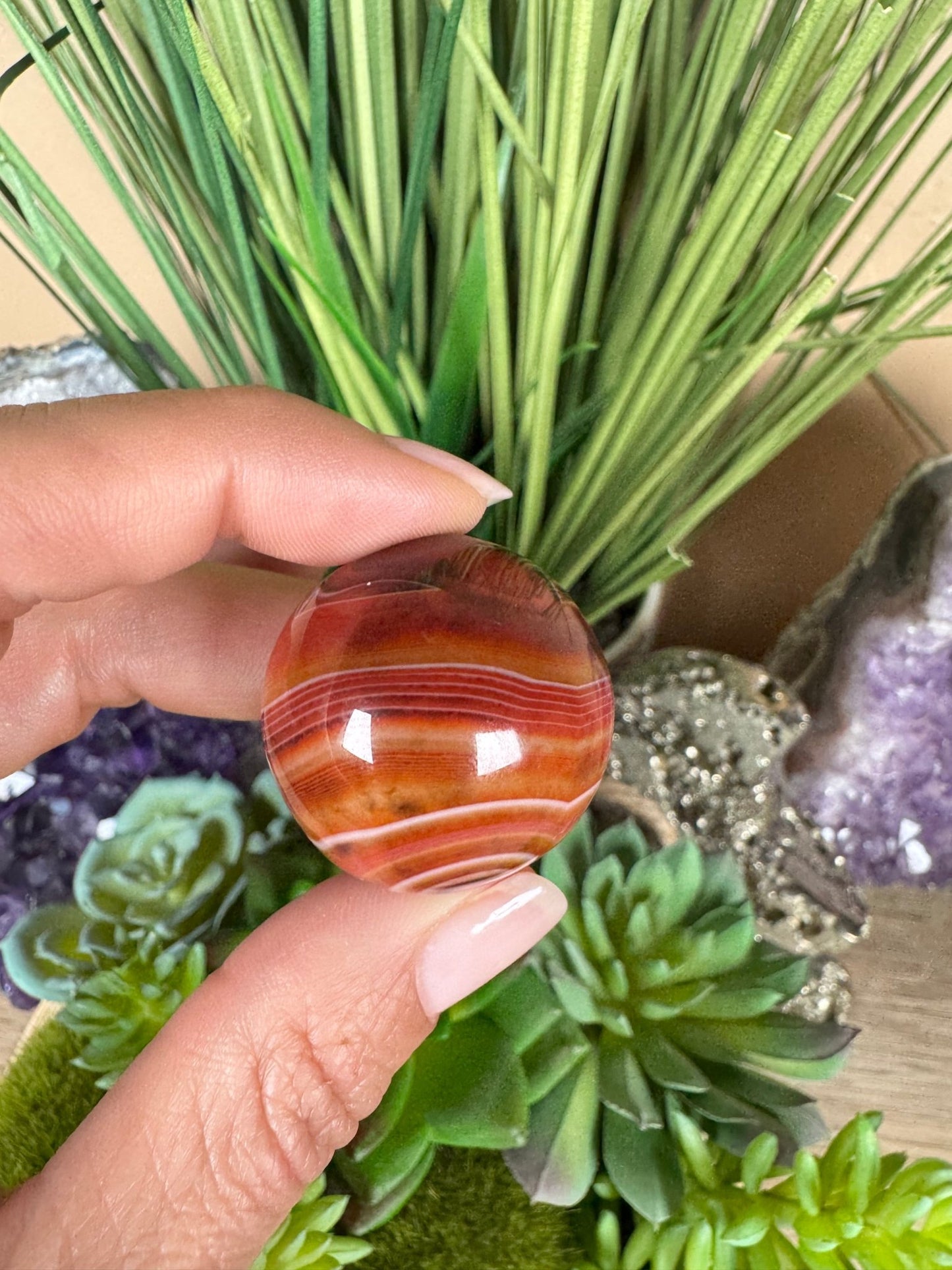 Sardonyx Sphere - Purple Door Alchemy