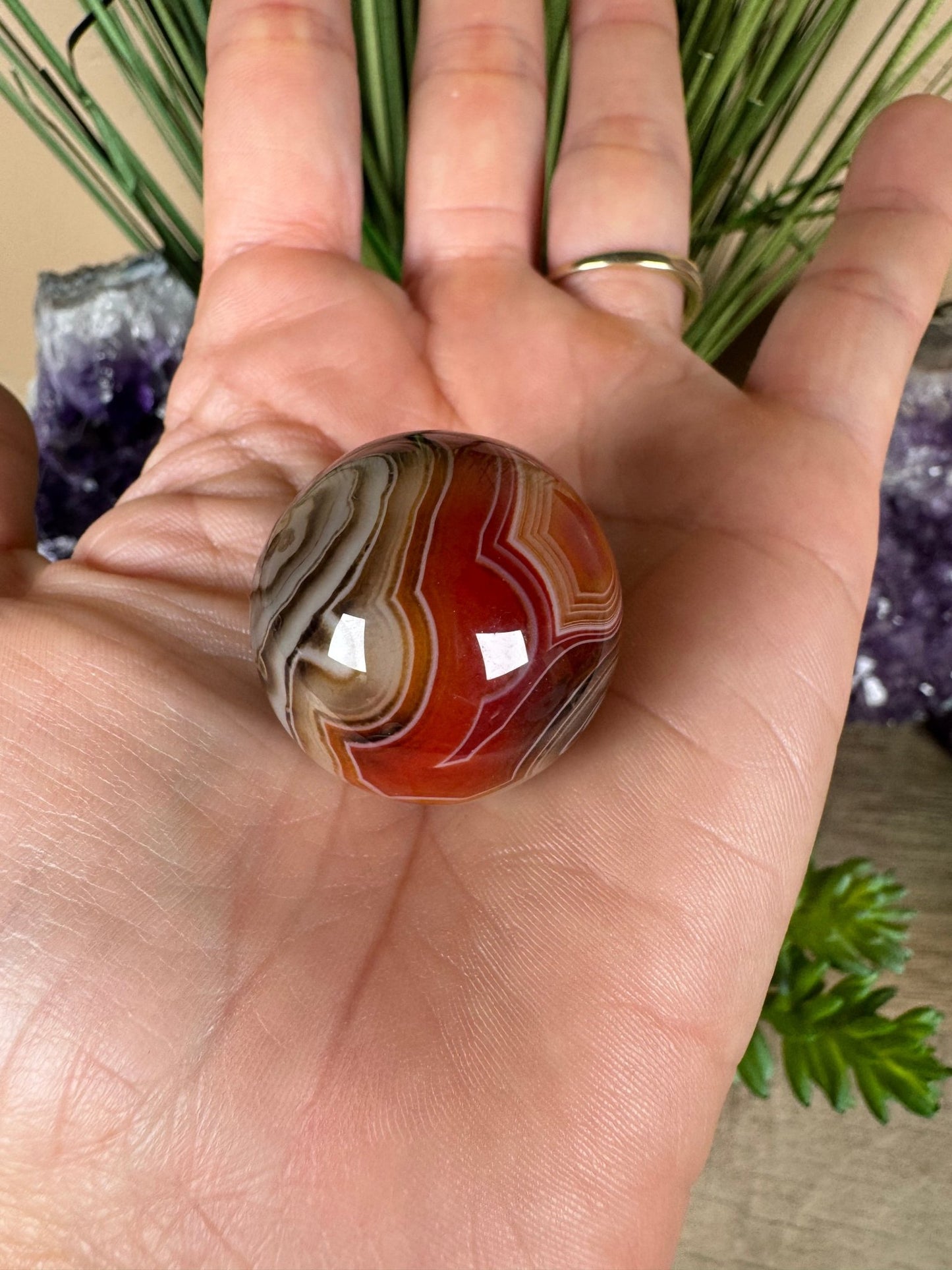 Sardonyx Sphere - Purple Door Alchemy