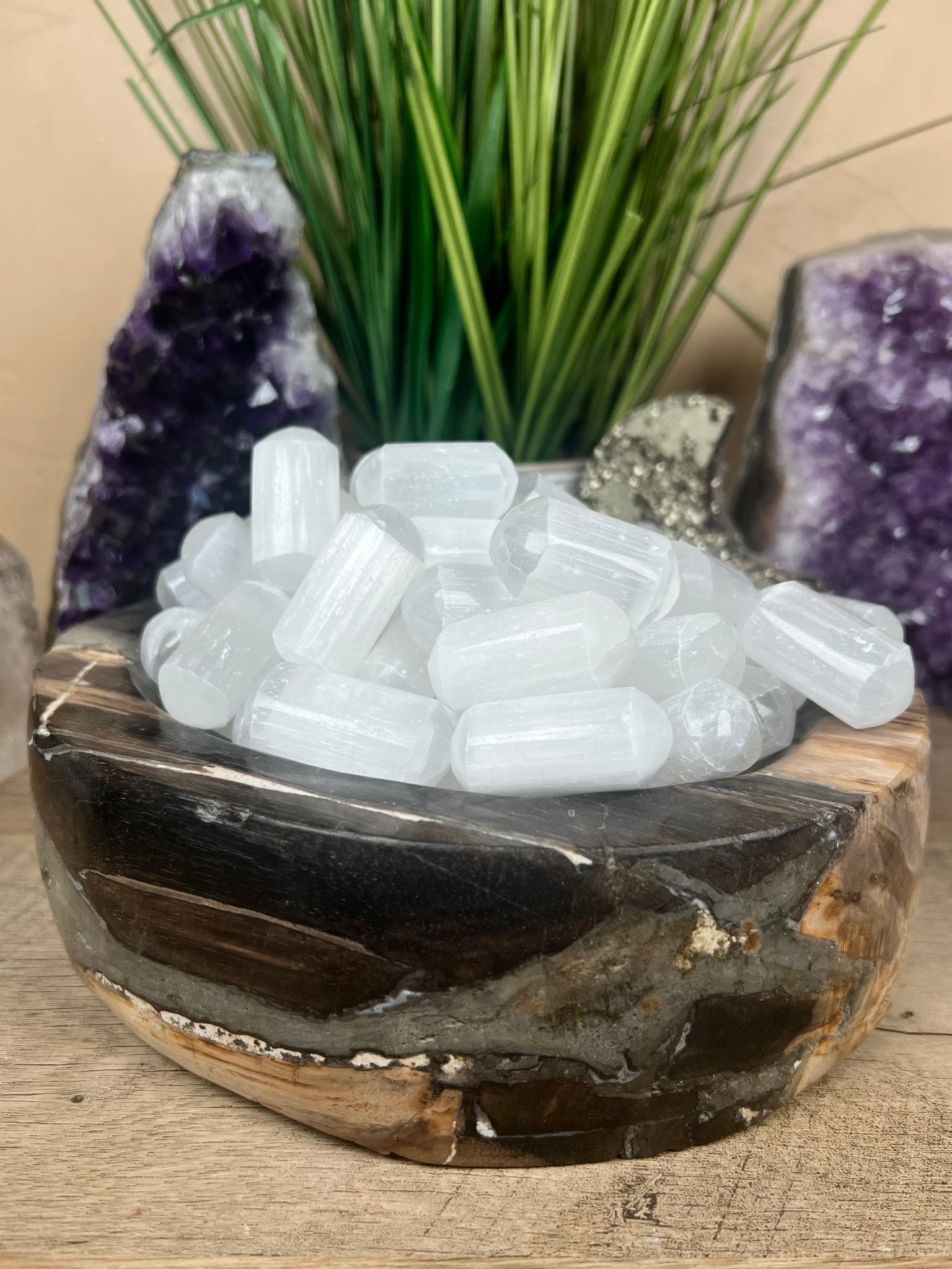 Selenite Tumble - Purple Door Alchemy