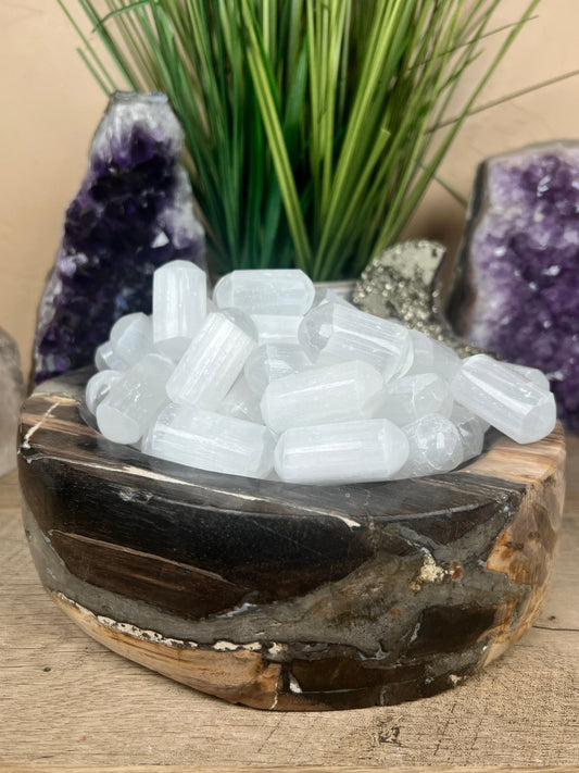 Selenite Tumble - Purple Door Alchemy