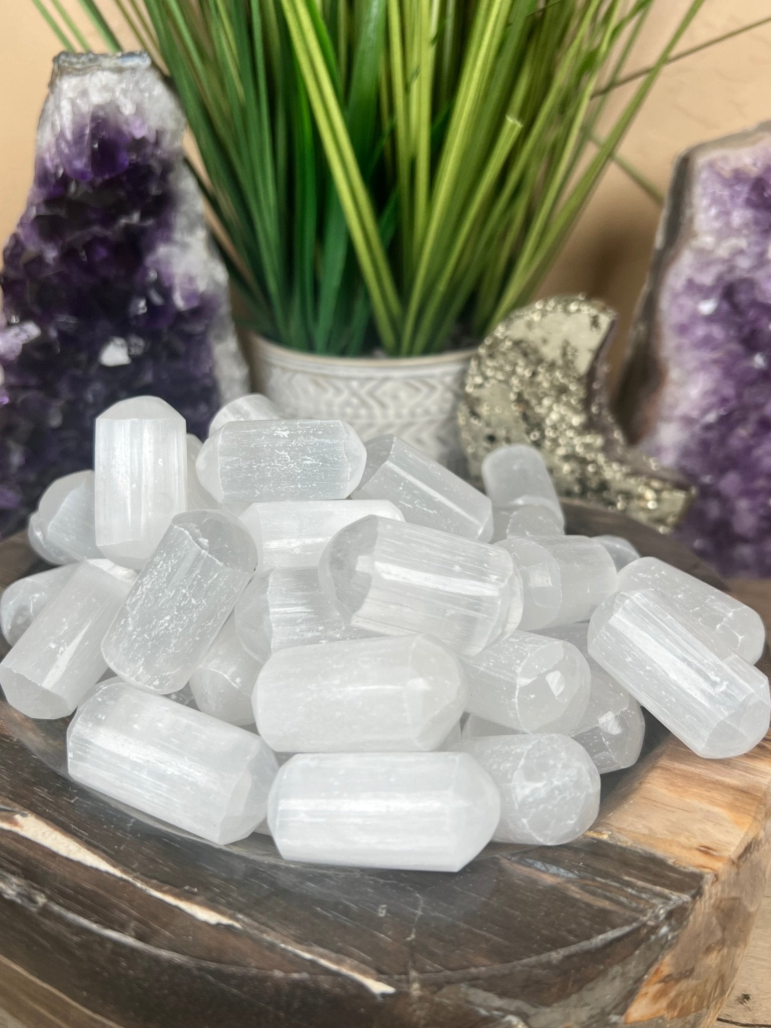 Selenite Tumble - Purple Door Alchemy