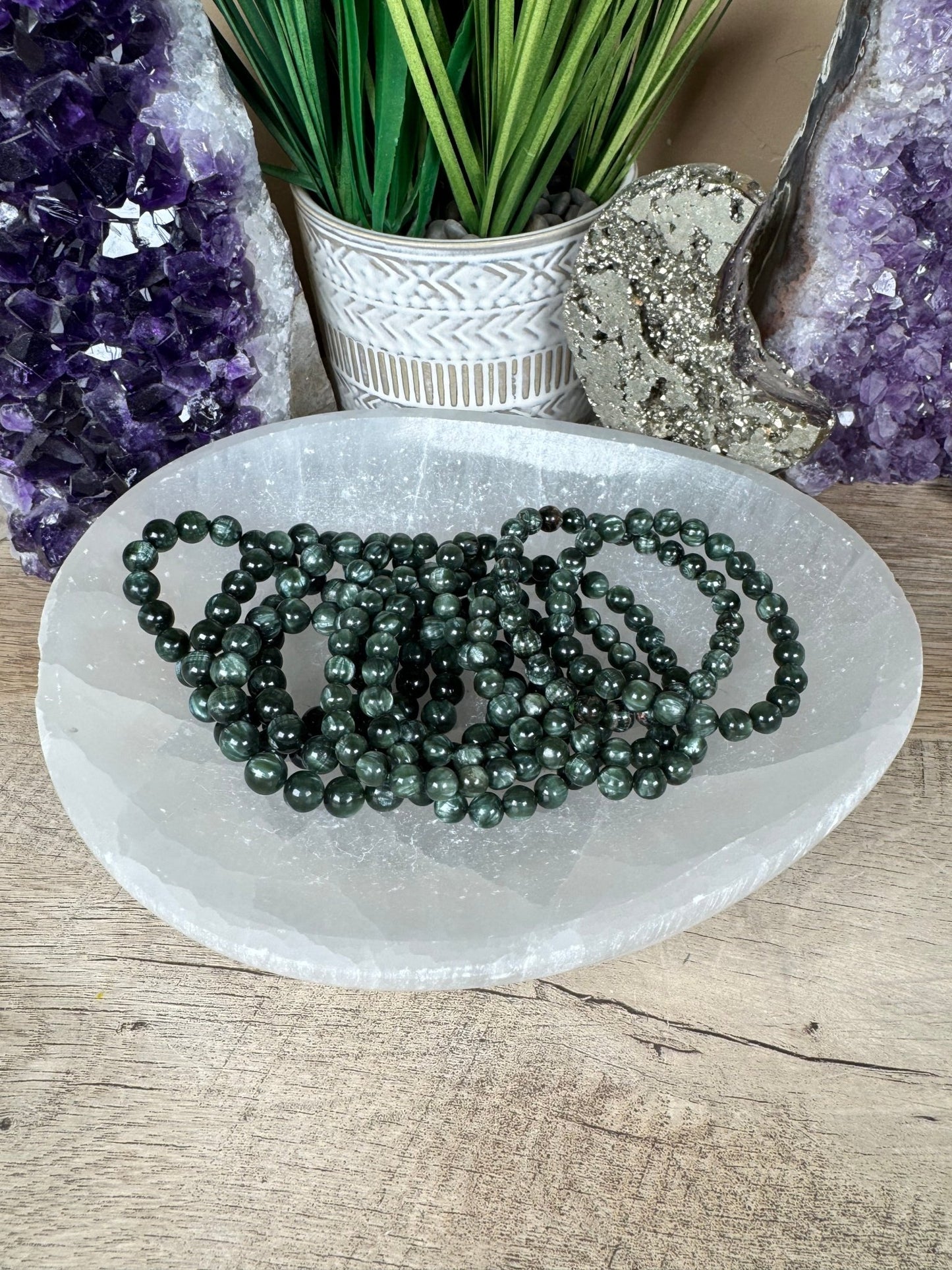 Seraphinite Bracelet - Purple Door Alchemy