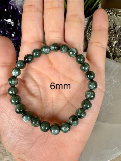 Seraphinite Bracelet - Purple Door Alchemy