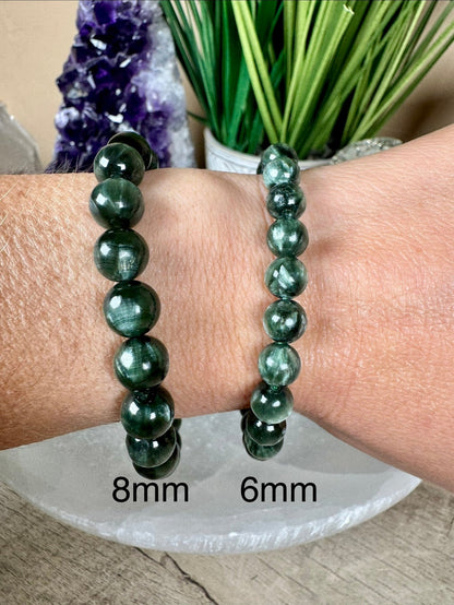 Seraphinite Bracelet - Purple Door Alchemy