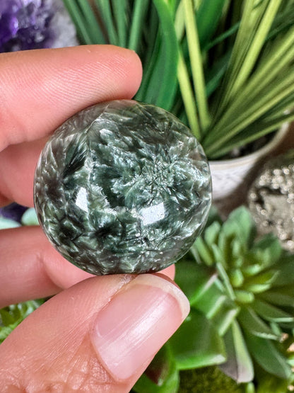 Seraphinite Sphere 27mm (1.07") - Purple Door Alchemy