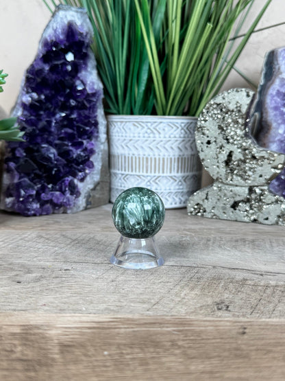 Seraphinite Sphere 31mm (1.25") - Purple Door Alchemy