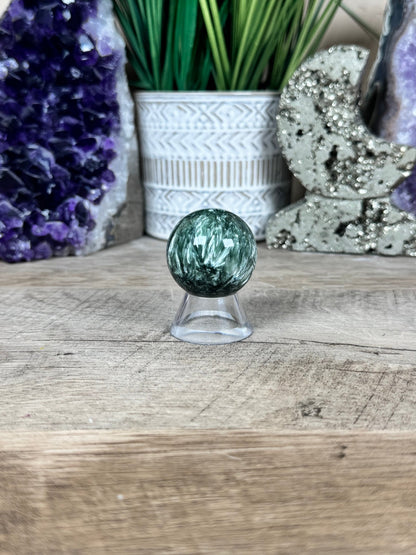 Seraphinite Sphere 34mm (1.35") - Purple Door Alchemy