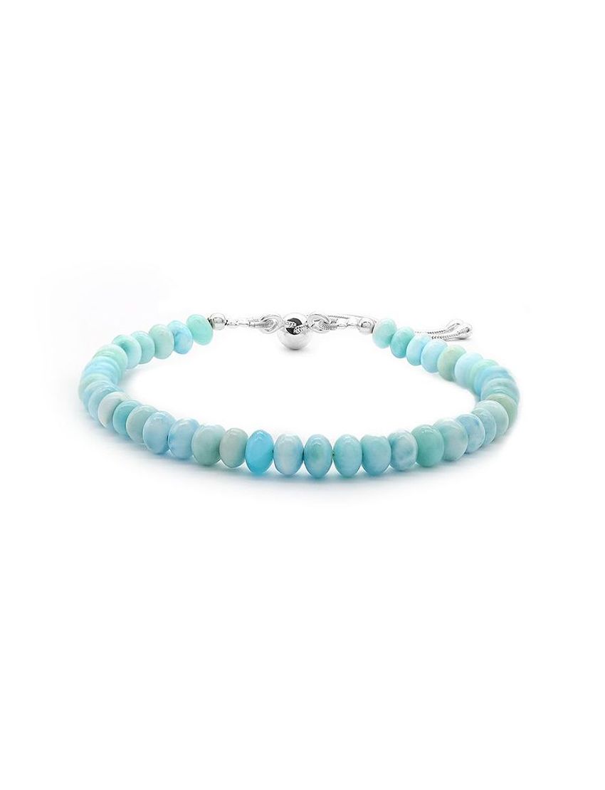 Larimar Rondelle Bracelet