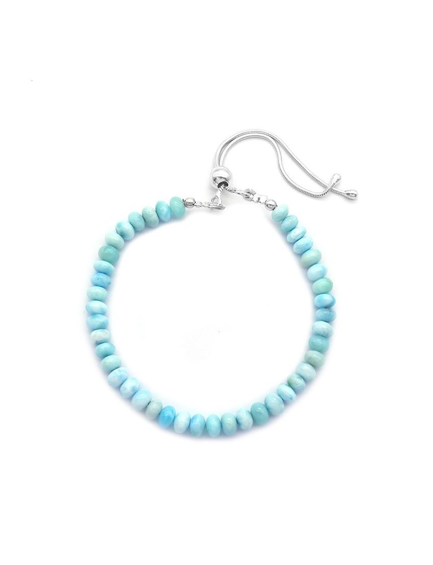 Larimar Rondelle Bracelet