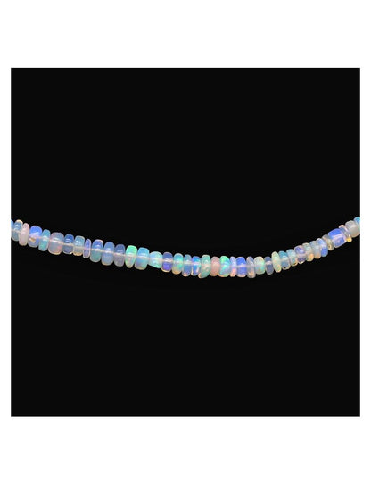 Ethiopian Opal Rondelle Necklace