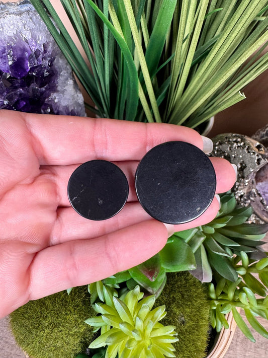 Shungite Circle EMF Protection Sticker - Purple Door Alchemy