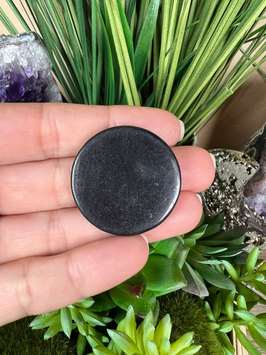 Shungite Circle EMF Protection Sticker - Purple Door Alchemy