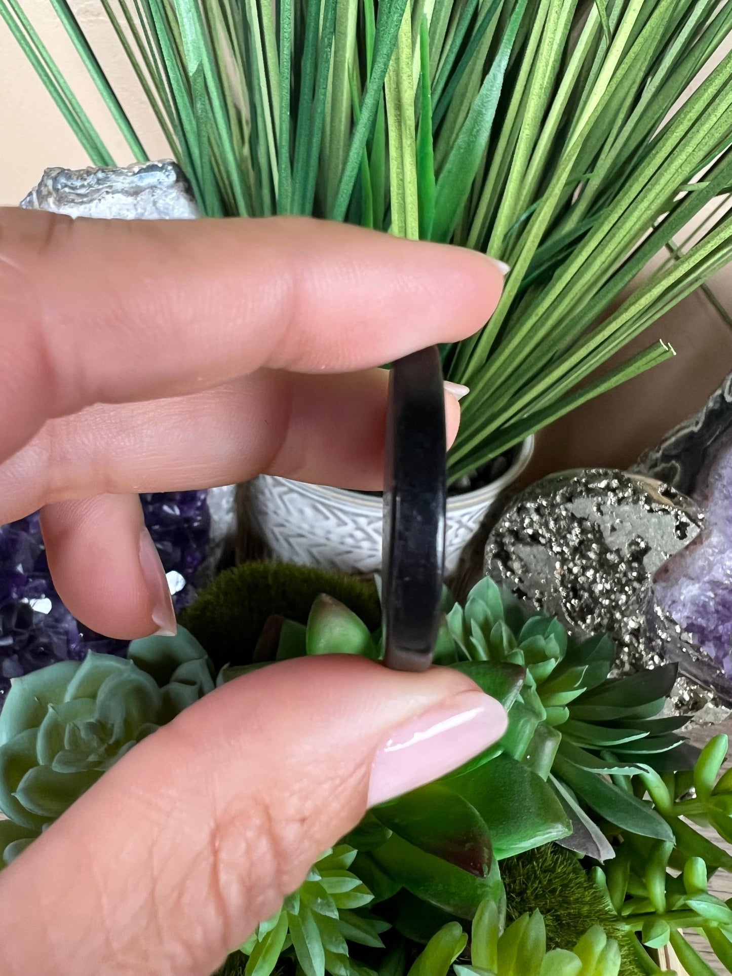 Shungite Flower of Life EMF Protection Sticker - Purple Door Alchemy