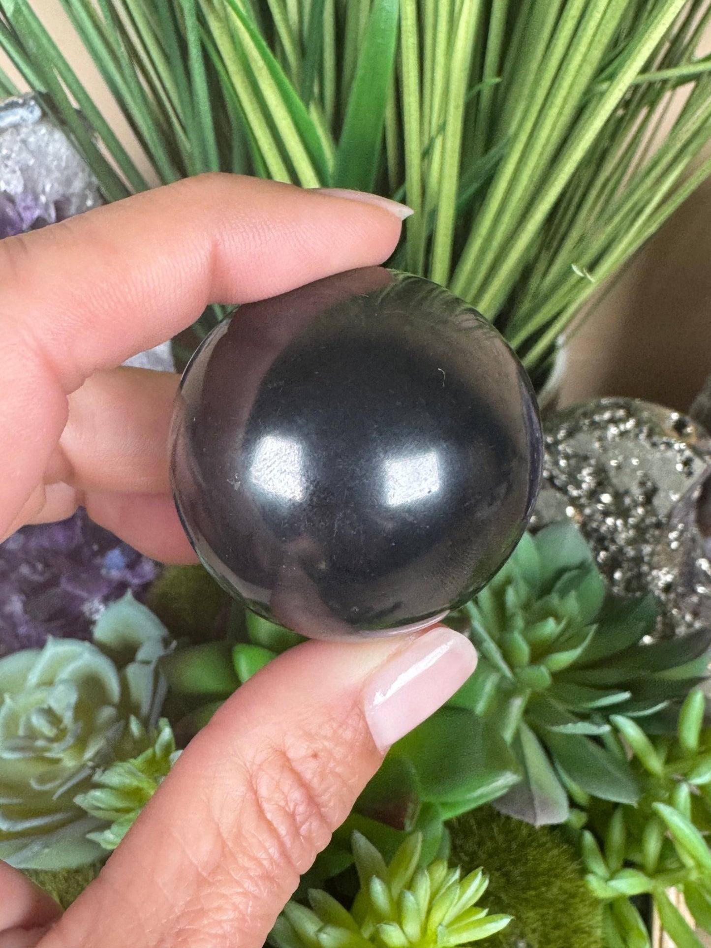 Shungite Sphere - Purple Door Alchemy