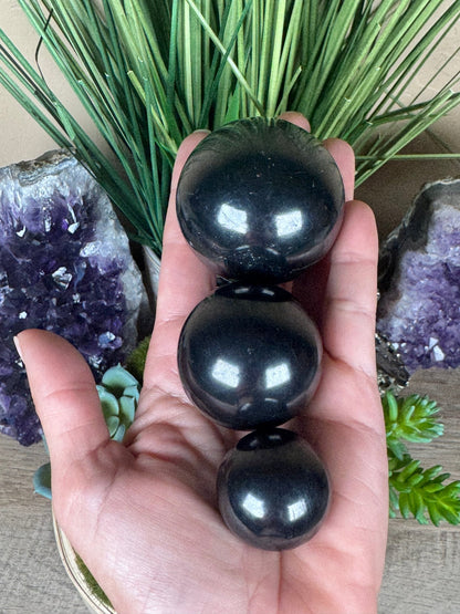 Shungite Sphere - Purple Door Alchemy