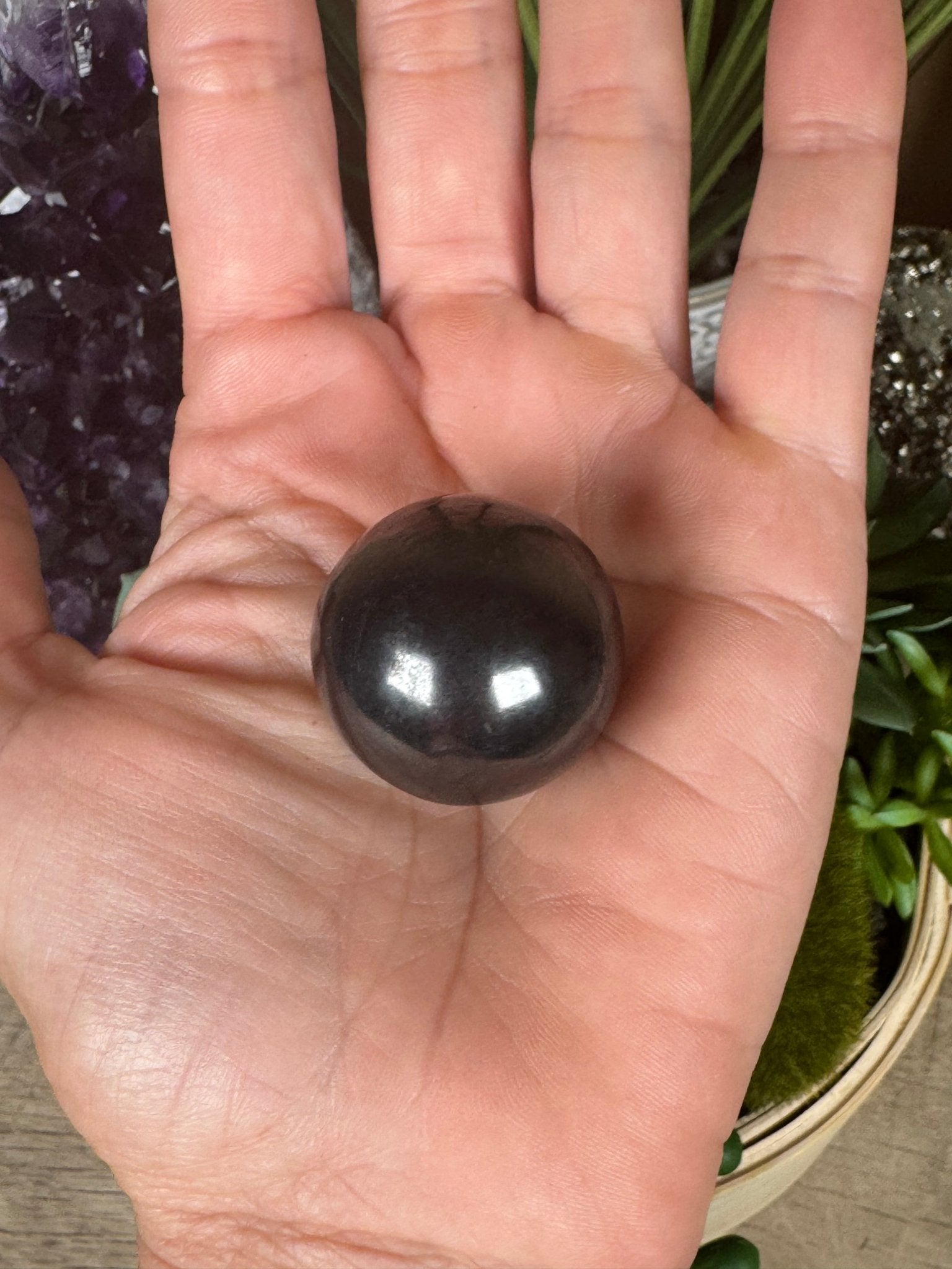Shungite Sphere - Purple Door Alchemy