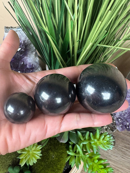 Shungite Sphere - Purple Door Alchemy