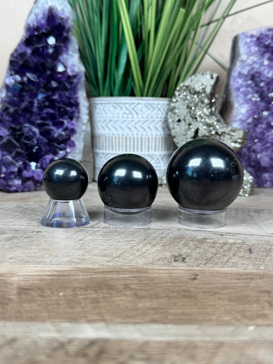 Shungite Sphere - Purple Door Alchemy