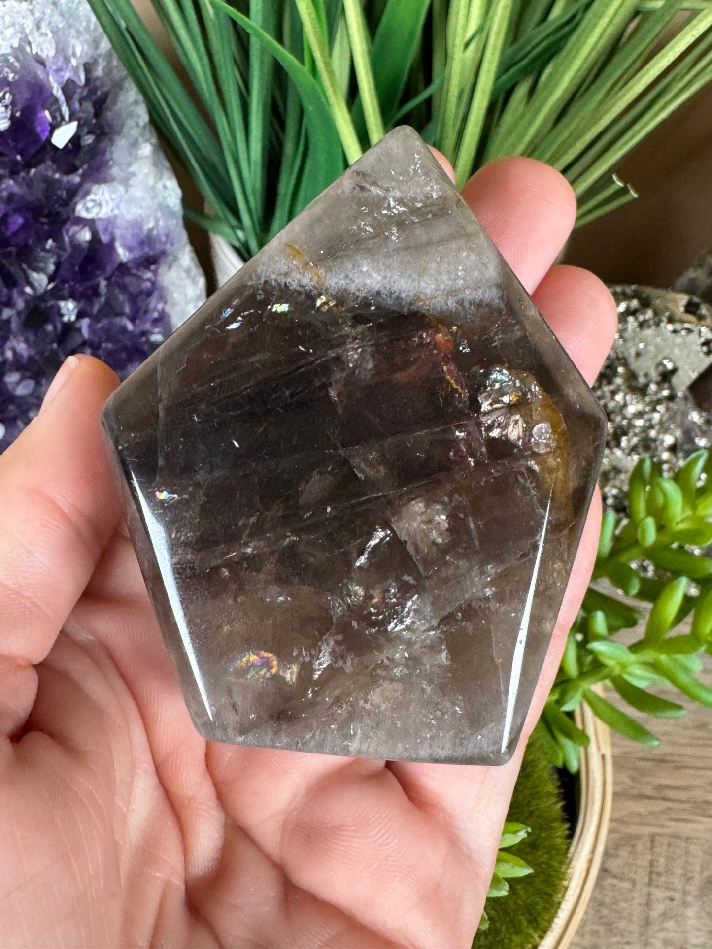 Smoky Quartz Freeform 74mm, 2.9in - Purple Door Alchemy