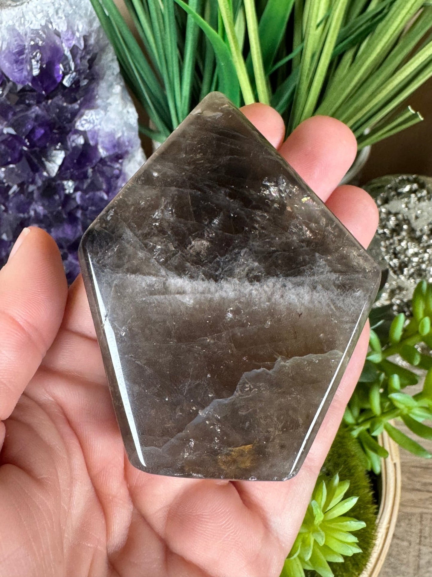 Smoky Quartz Freeform 74mm, 2.9in - Purple Door Alchemy