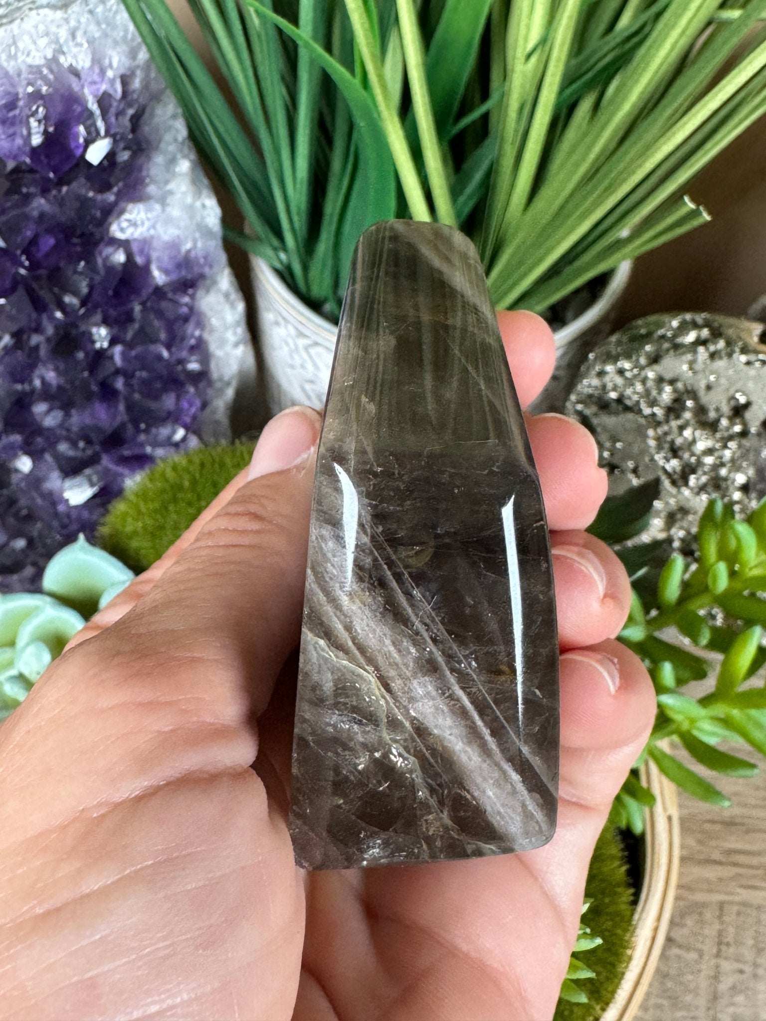 Smoky Quartz Freeform 74mm, 2.9in - Purple Door Alchemy