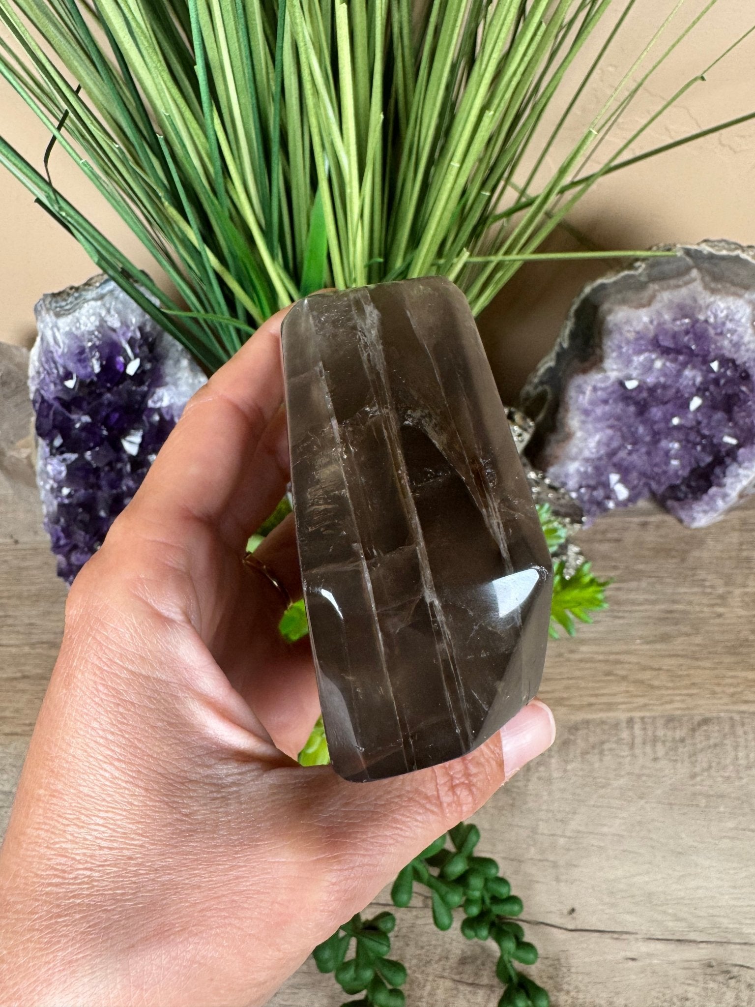 Smoky Quartz Freeform 83mm, 3.3in - Purple Door Alchemy