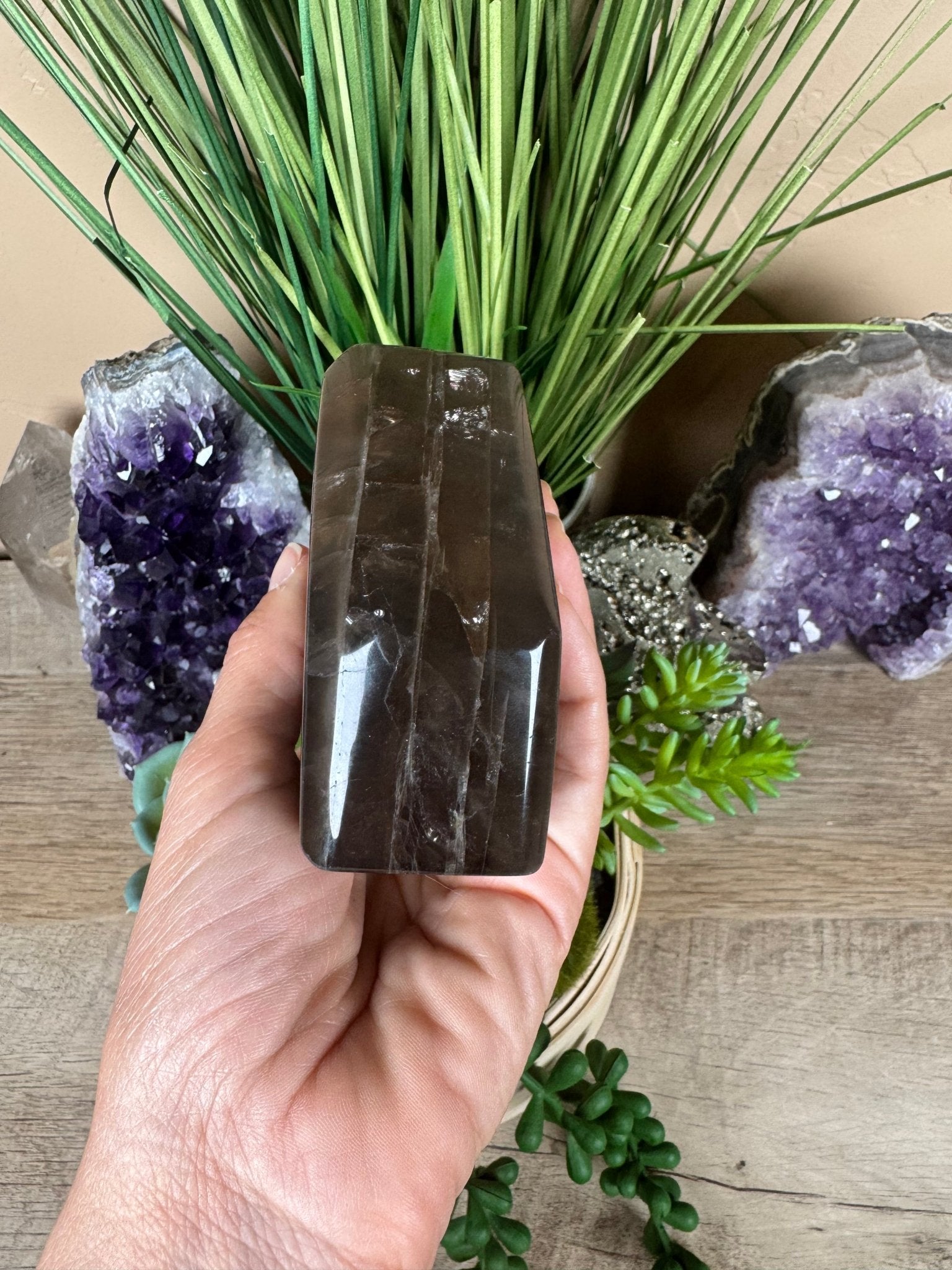 Smoky Quartz Freeform 83mm, 3.3in - Purple Door Alchemy