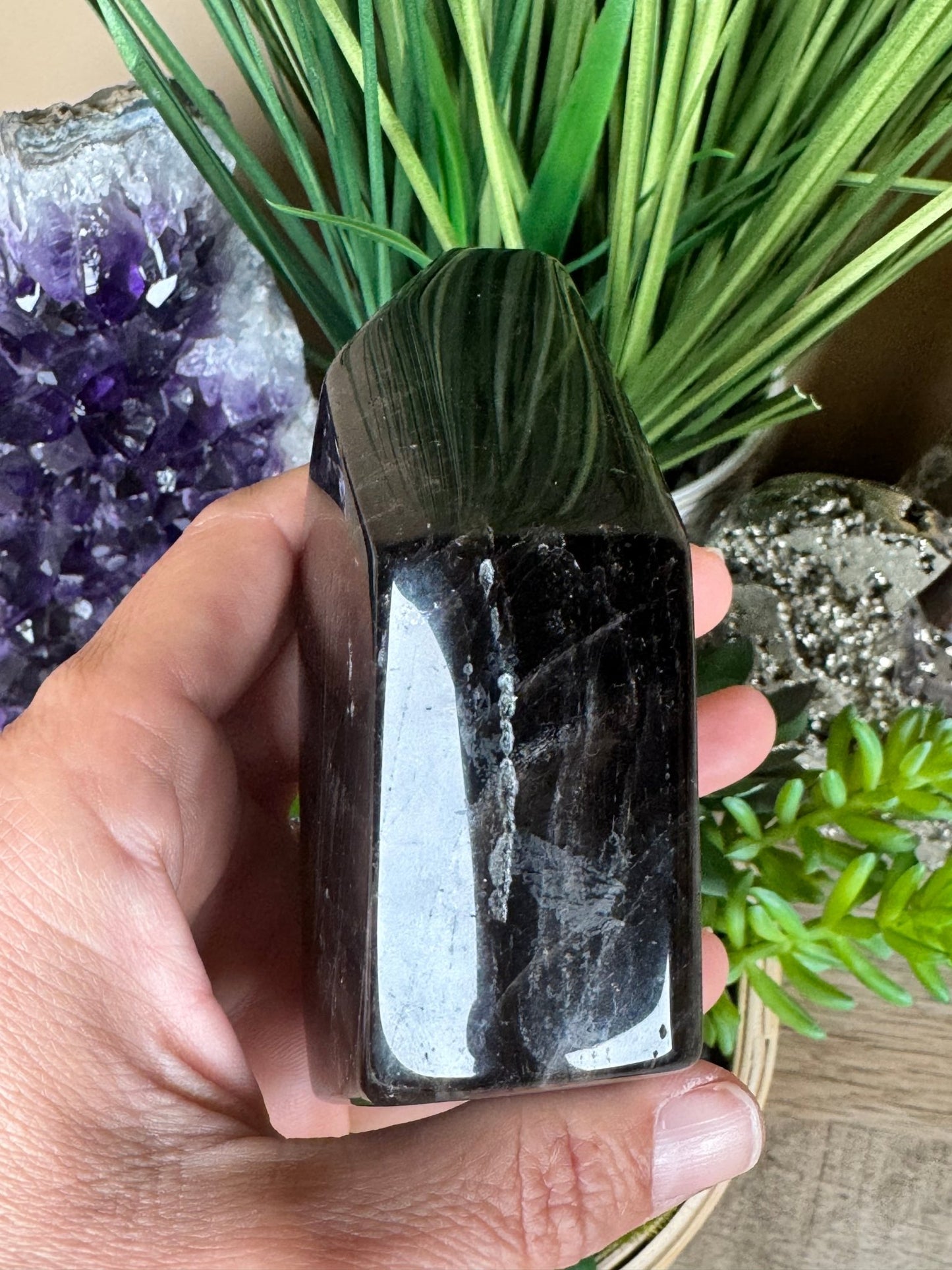Smoky Quartz Freeform 97mm, 3.82in - Purple Door Alchemy
