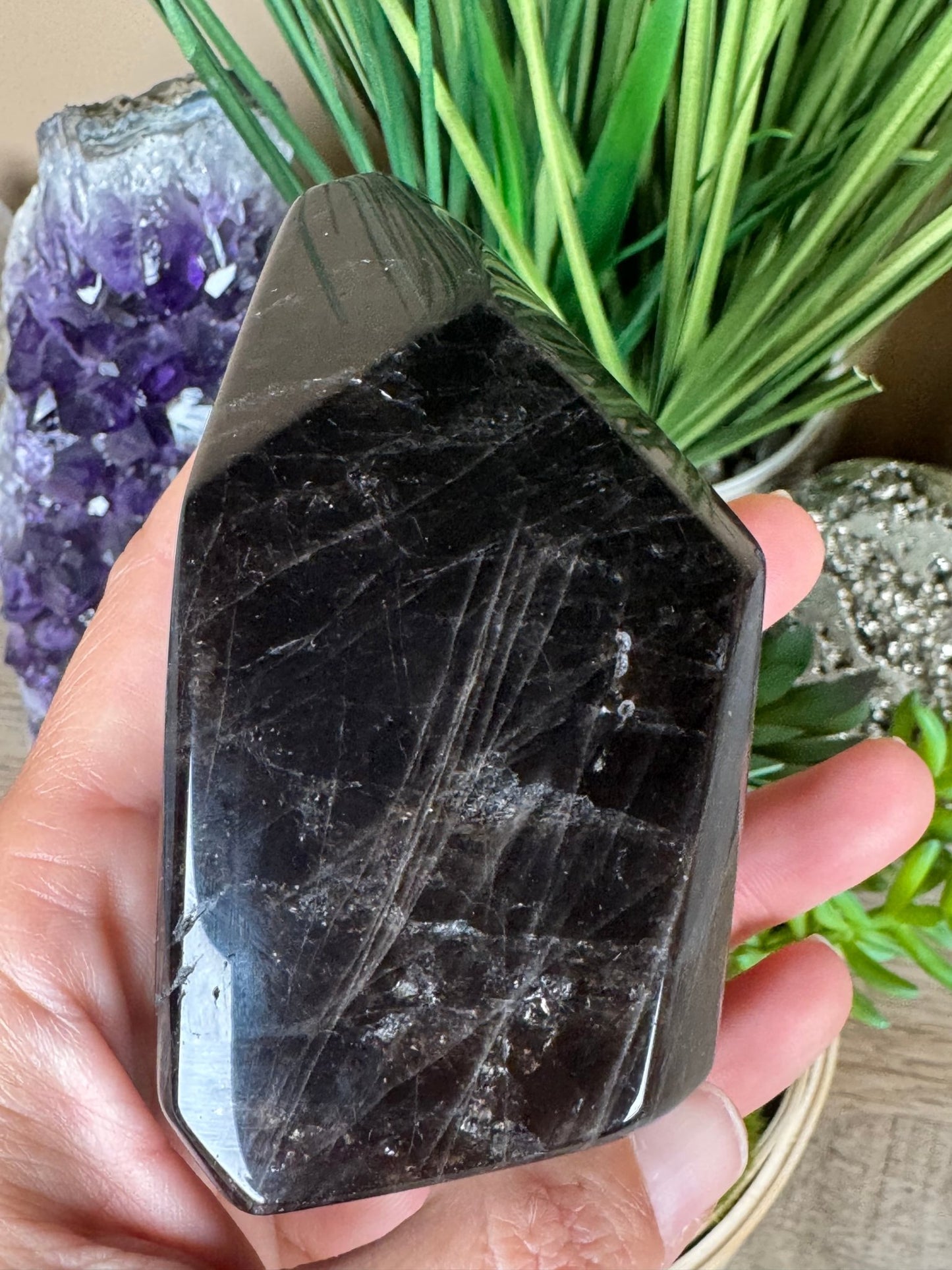 Smoky Quartz Freeform 97mm, 3.82in - Purple Door Alchemy