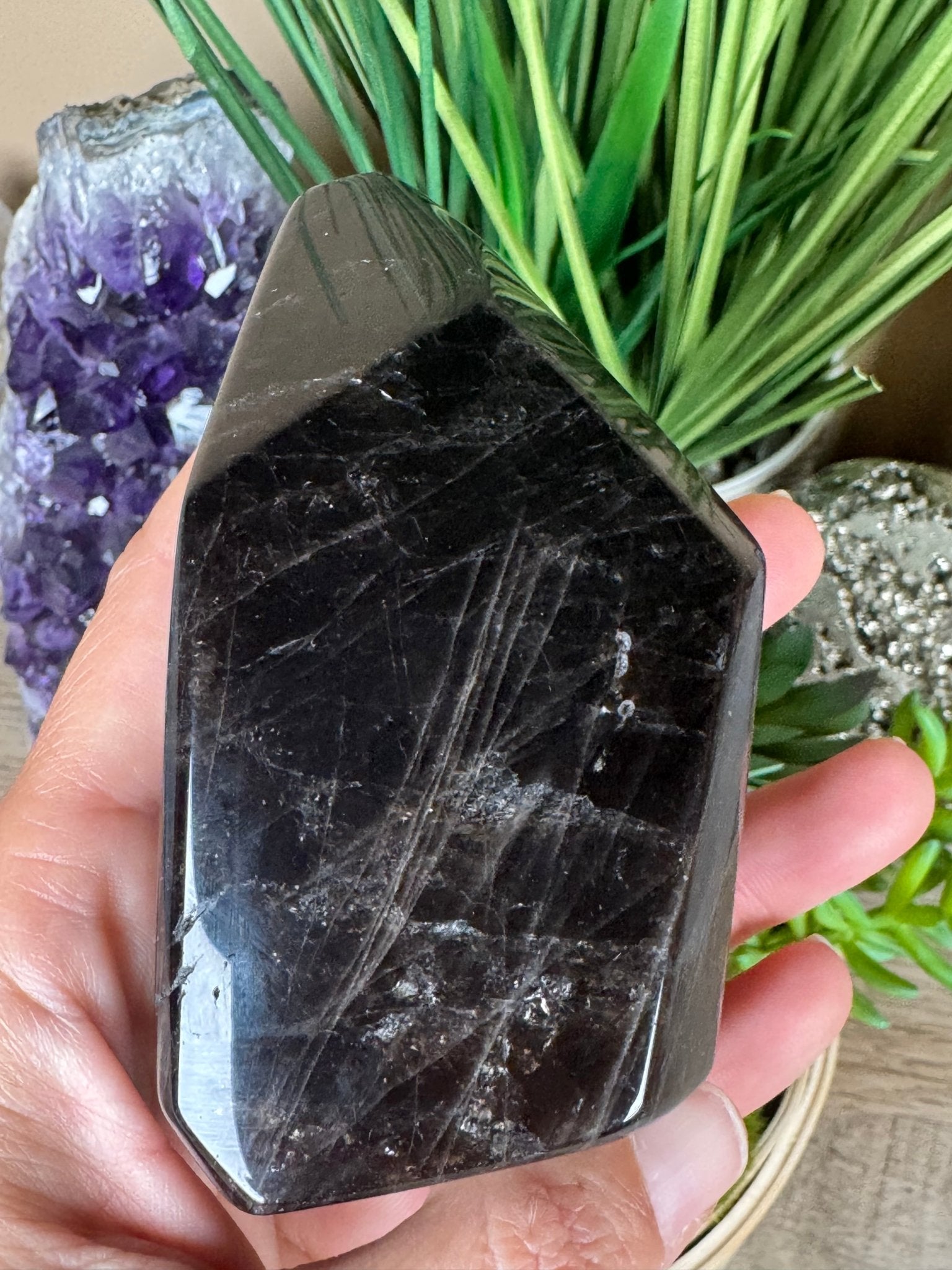 Smoky Quartz Freeform 97mm, 3.82in - Purple Door Alchemy