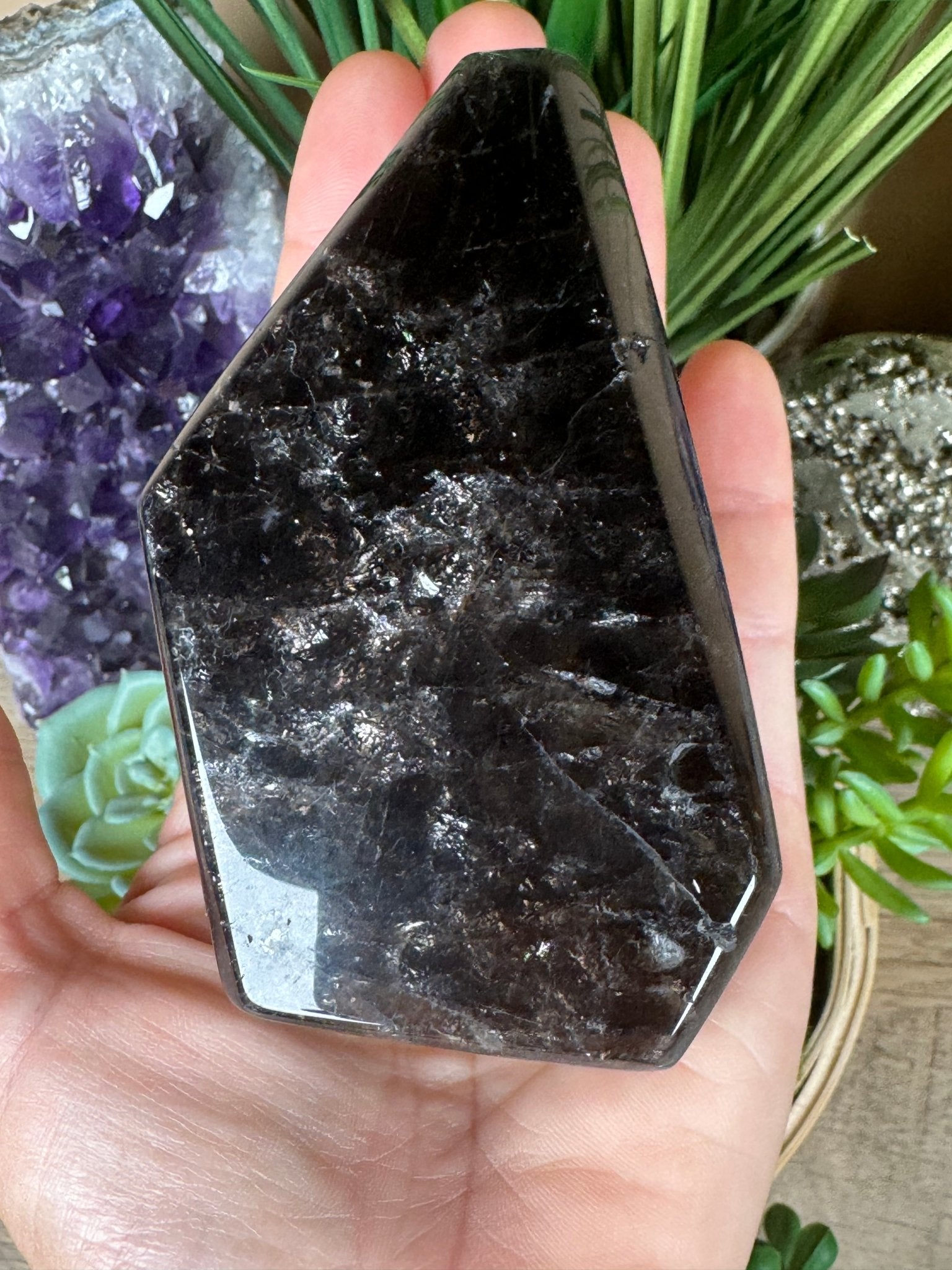 Smoky Quartz Freeform 97mm, 3.82in - Purple Door Alchemy