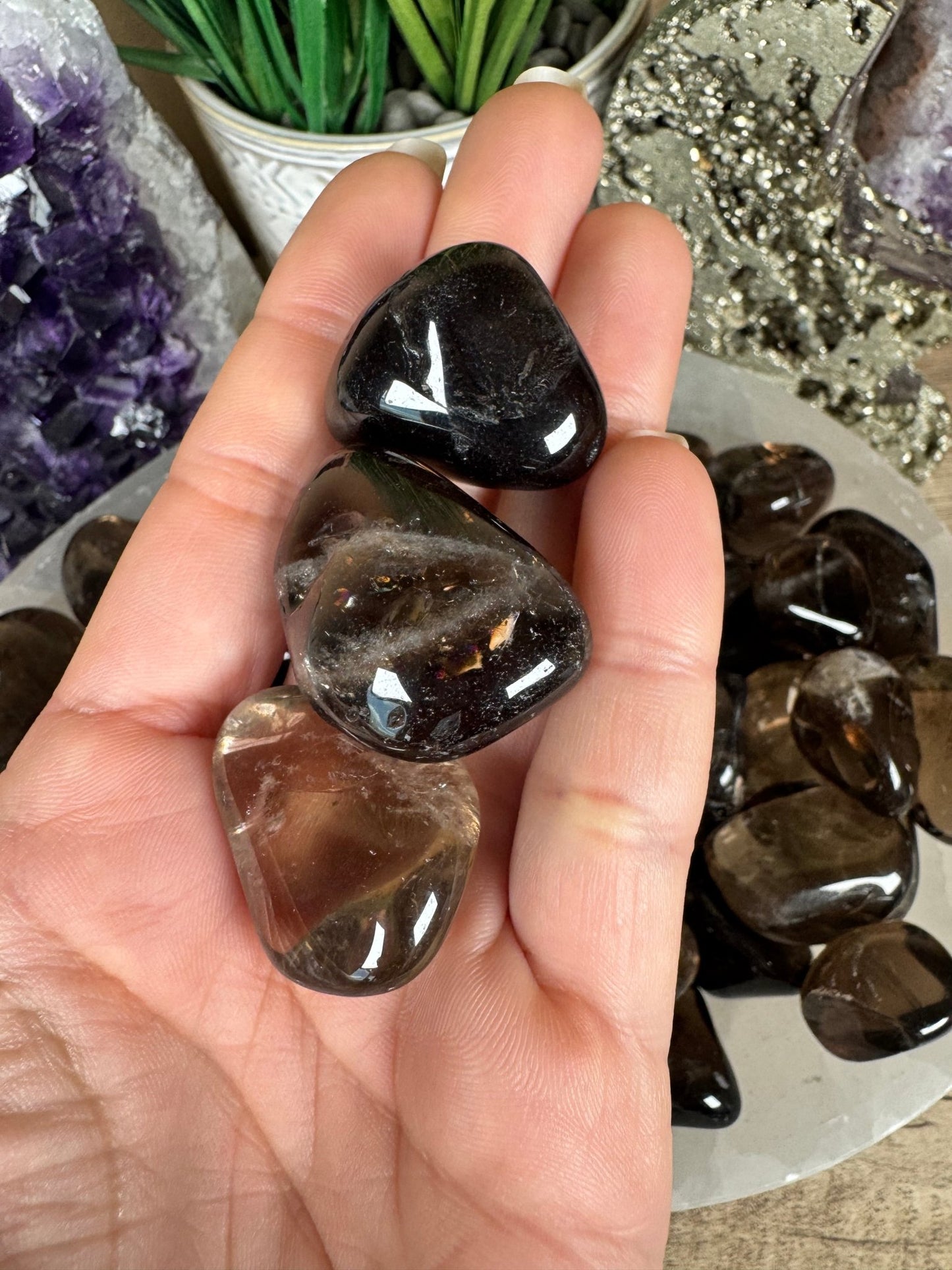 Smoky Quartz Tumble - Purple Door Alchemy