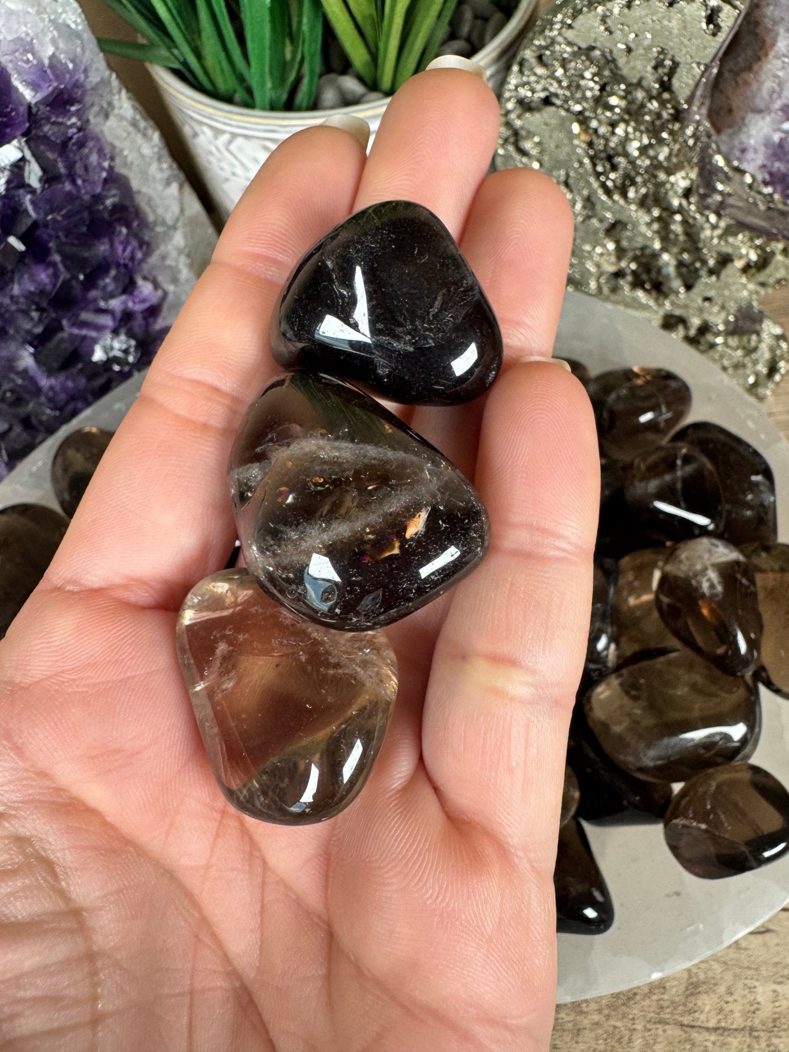Smoky Quartz Tumble - Purple Door Alchemy