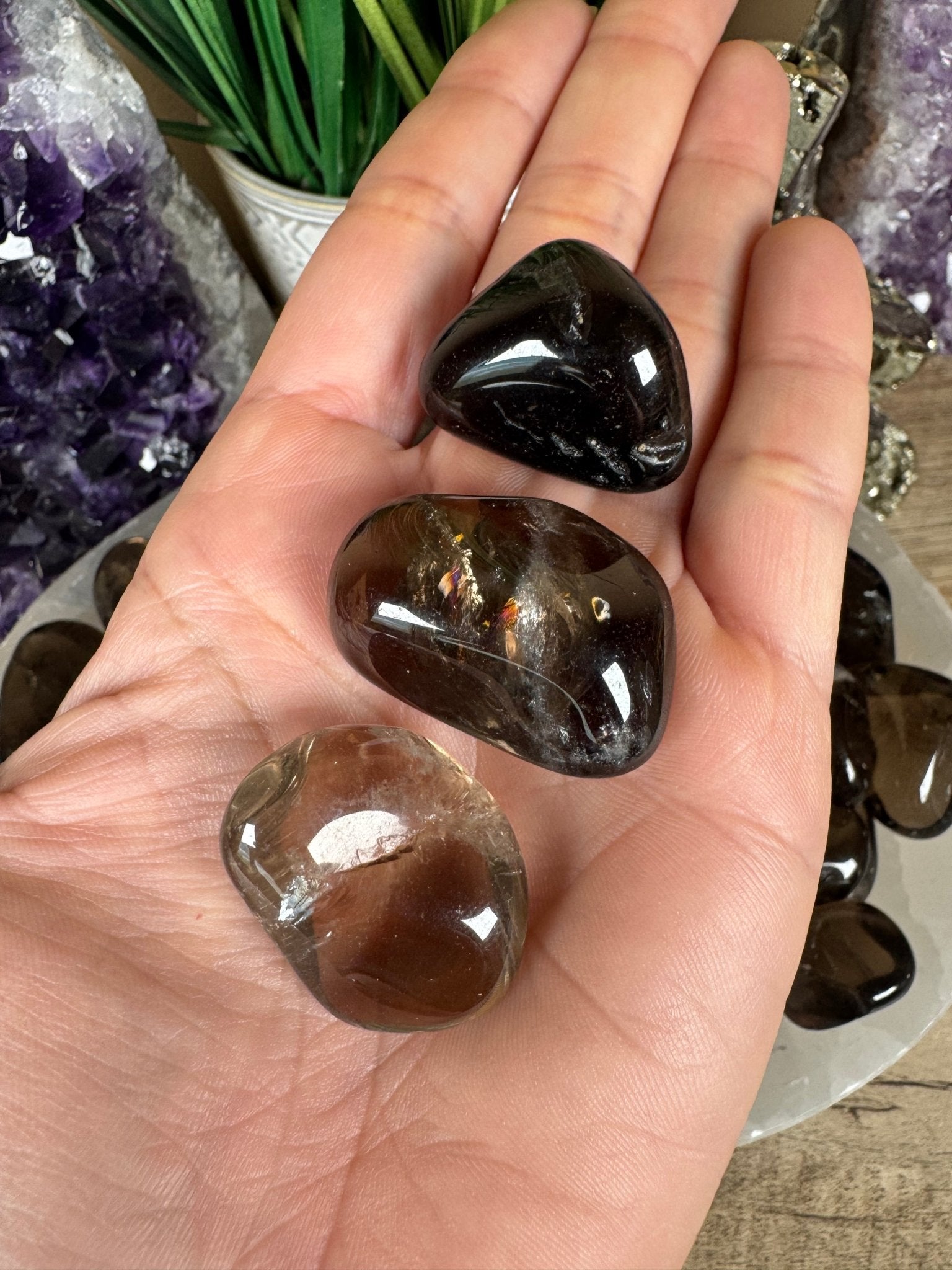 Smoky Quartz Tumble - Purple Door Alchemy
