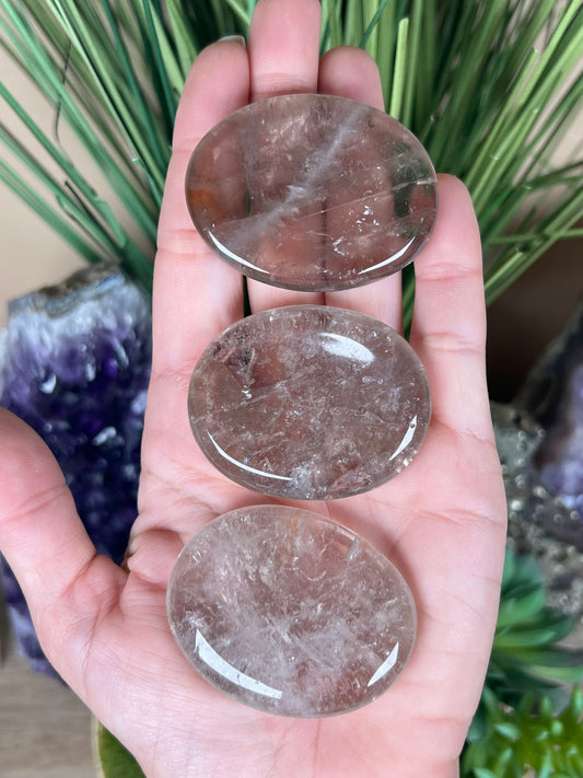 Smoky Quartz Worry Stone - Purple Door Alchemy