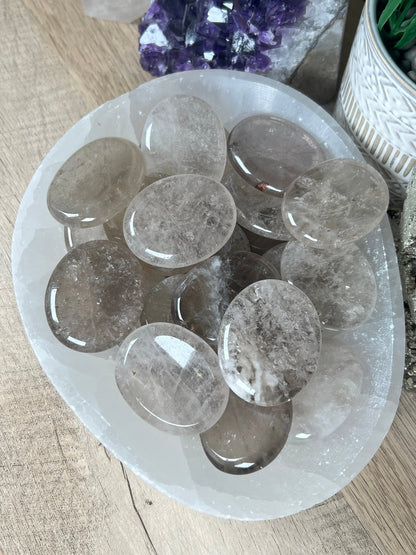 Smoky Quartz Worry Stone - Purple Door Alchemy