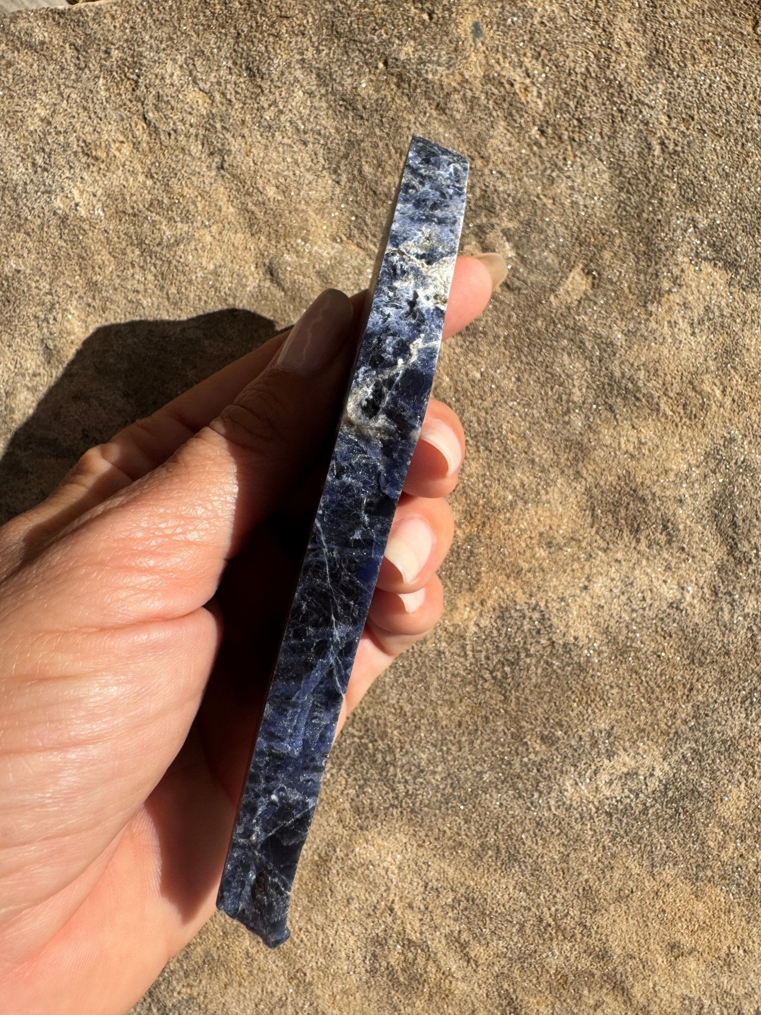 Sodalite Slab 101g - Purple Door Alchemy