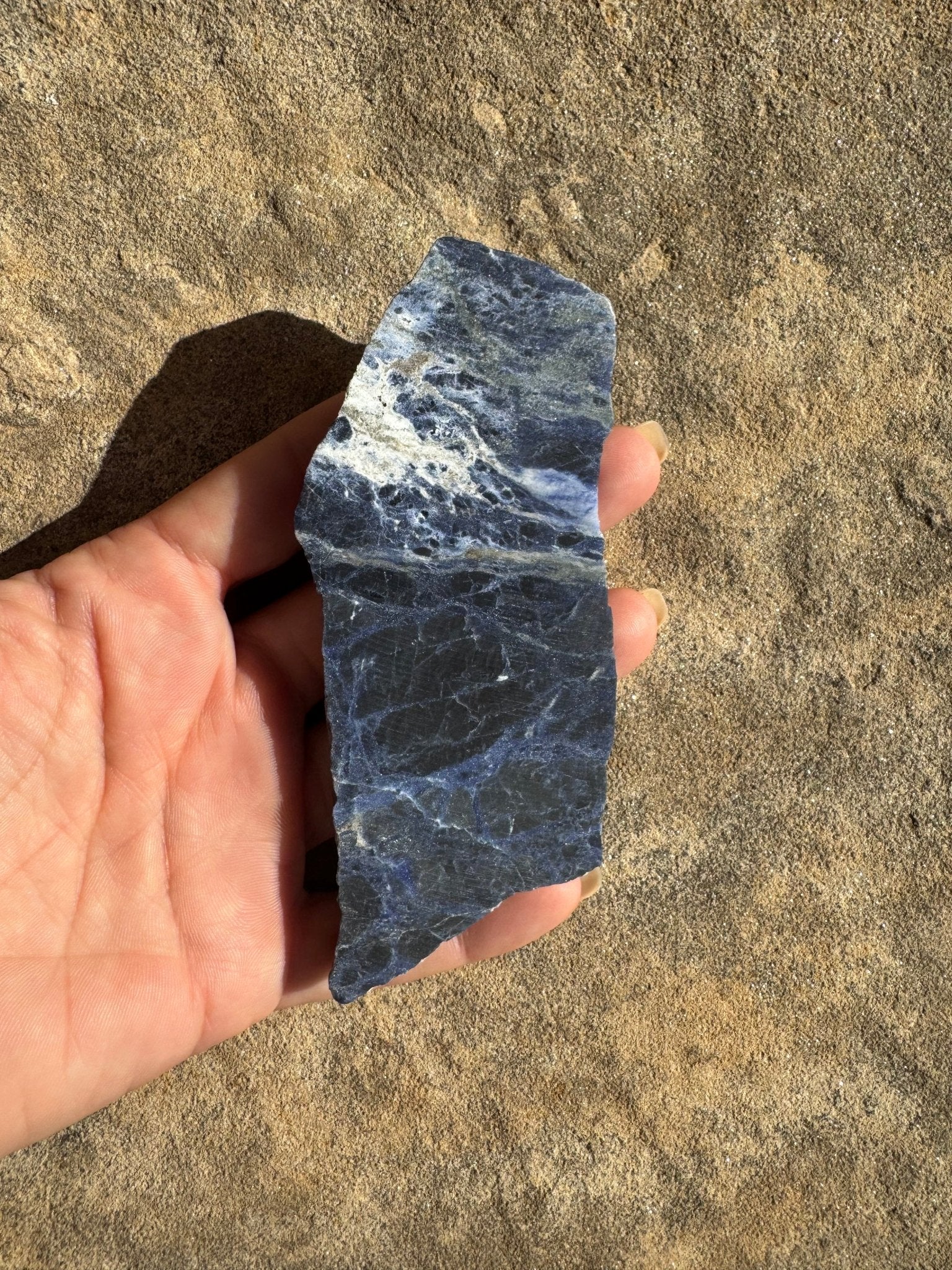 Sodalite Slab 101g - Purple Door Alchemy