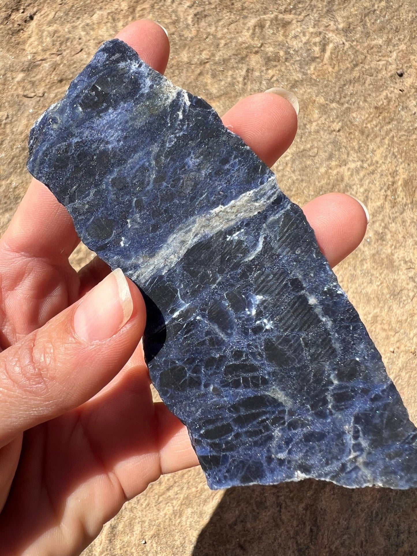 Sodalite Slab 81g - Purple Door Alchemy