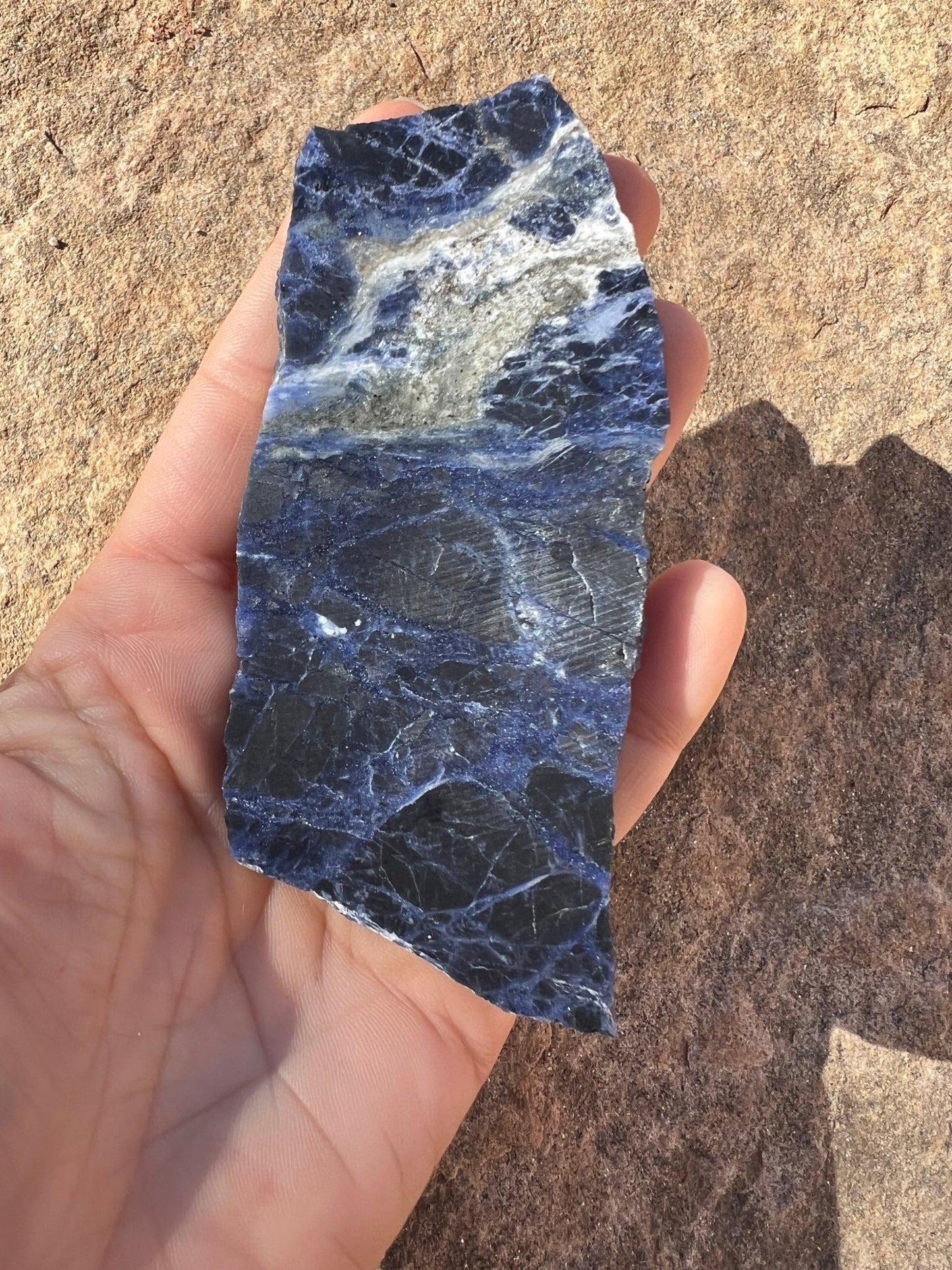Sodalite Slab 87g - Purple Door Alchemy