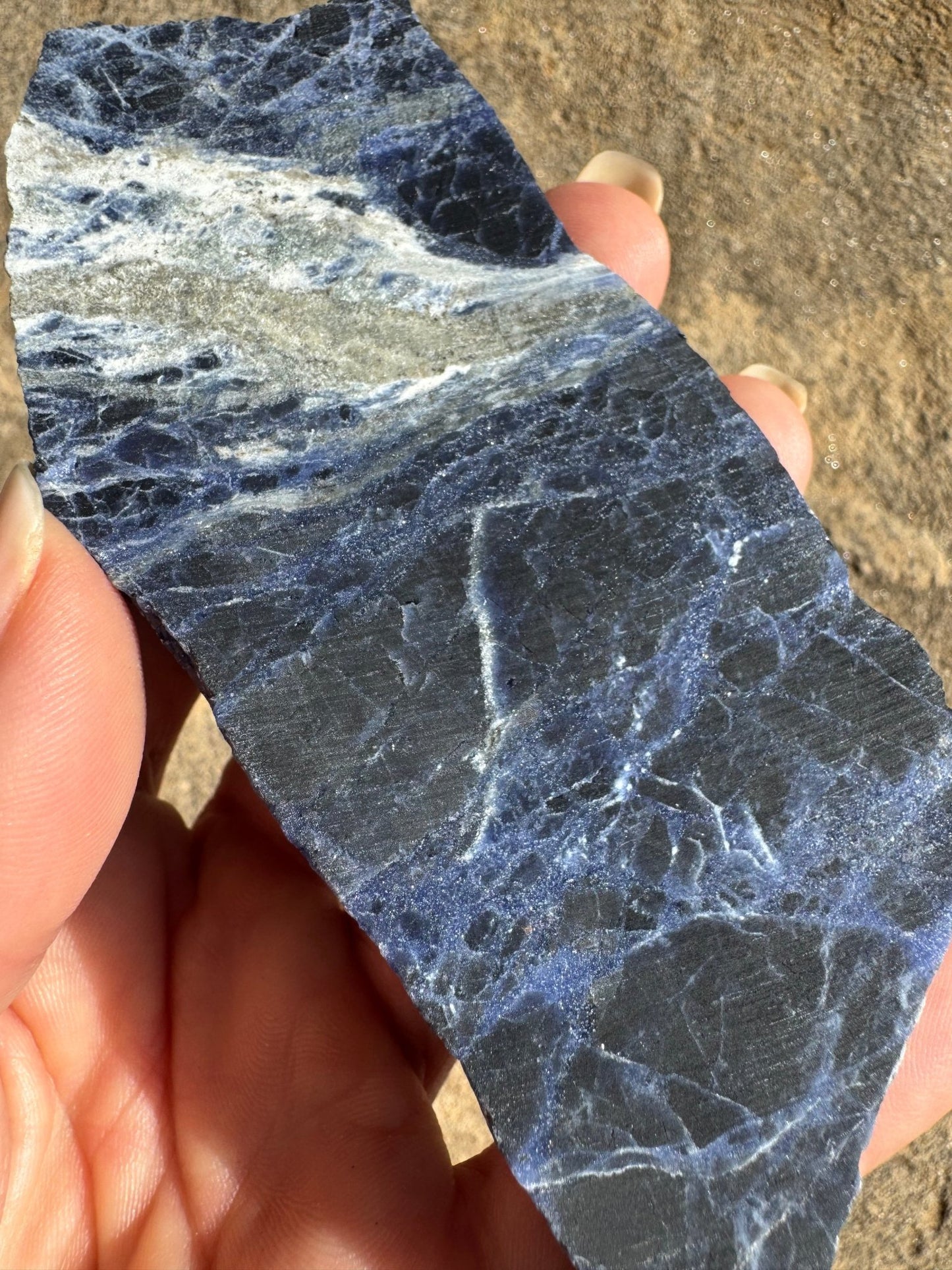 Sodalite Slab 91g - Purple Door Alchemy