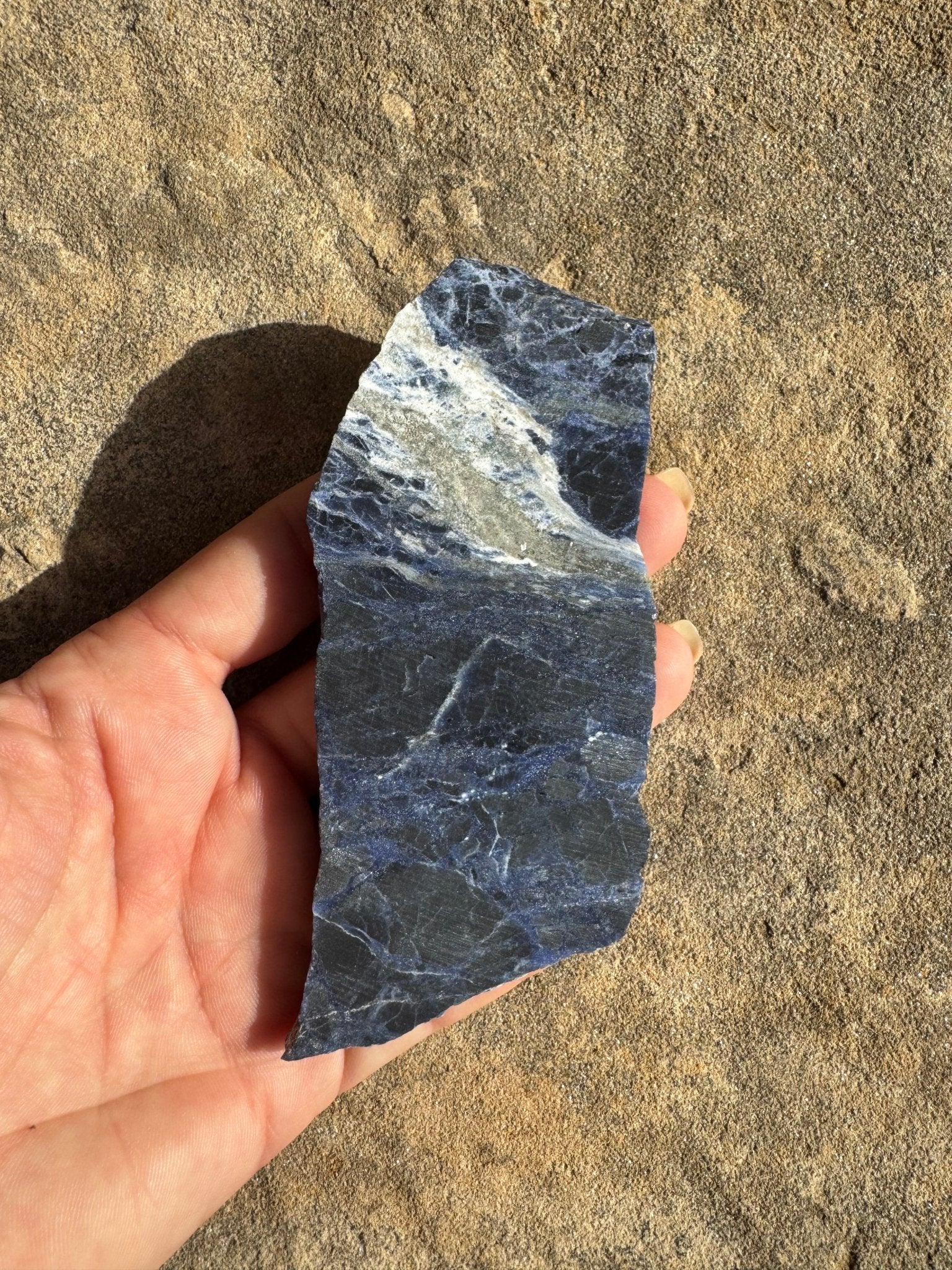 Sodalite Slab 91g - Purple Door Alchemy