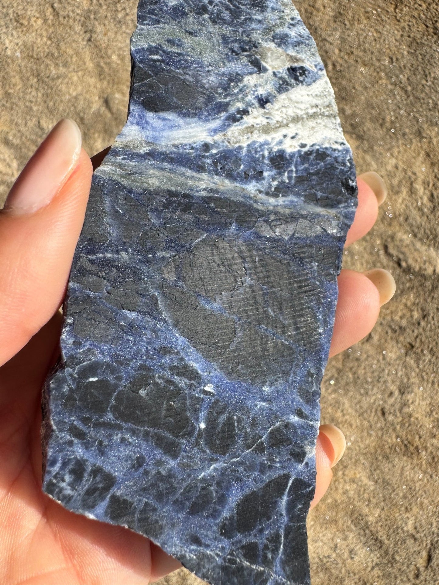 Sodalite Slab 91g - Purple Door Alchemy