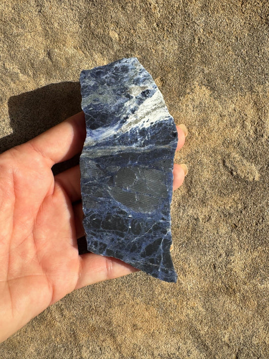 Sodalite Slab 91g - Purple Door Alchemy