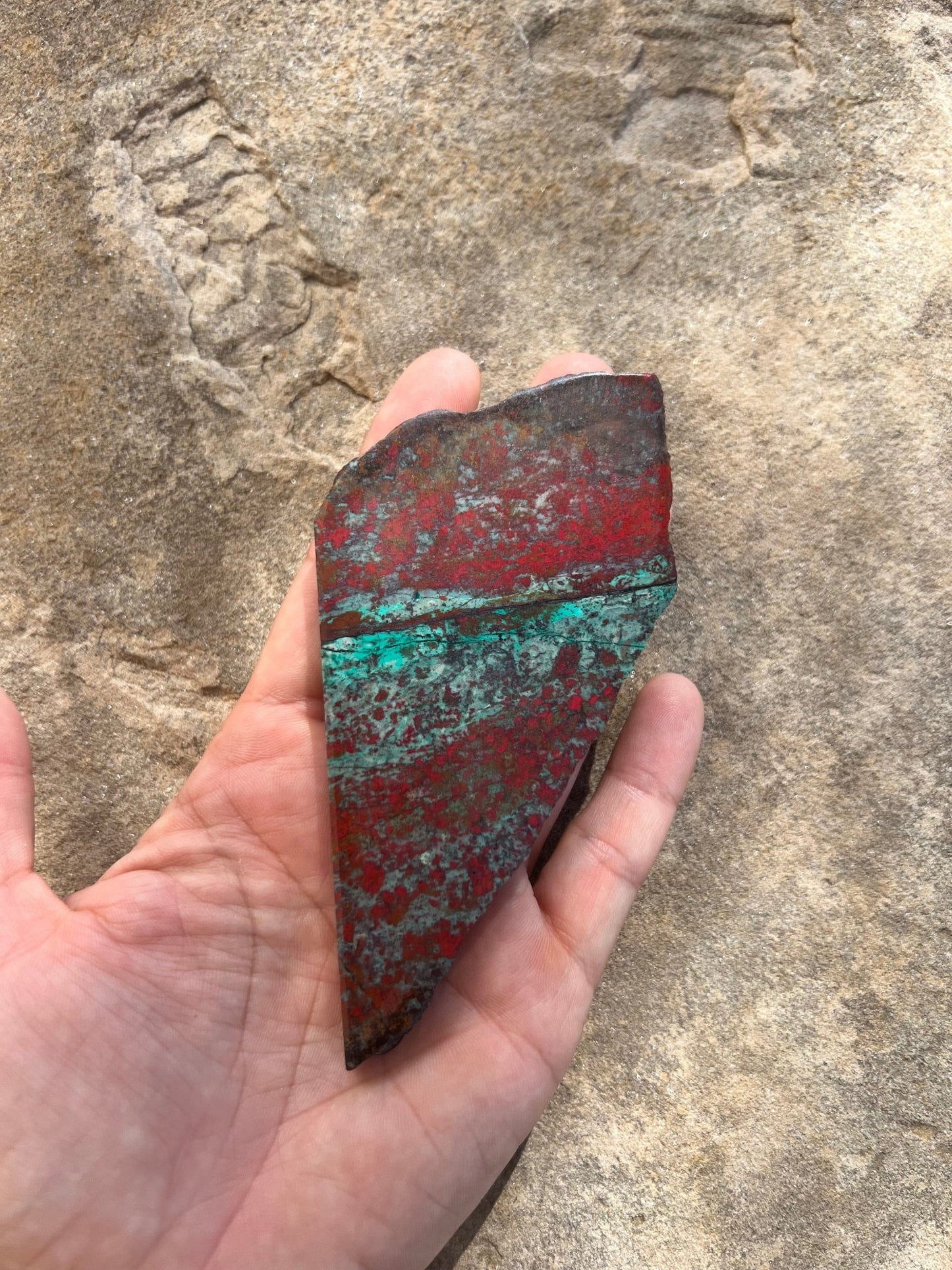 Sonora Sunrise Chrysocolla Slab 84g - Purple Door Alchemy