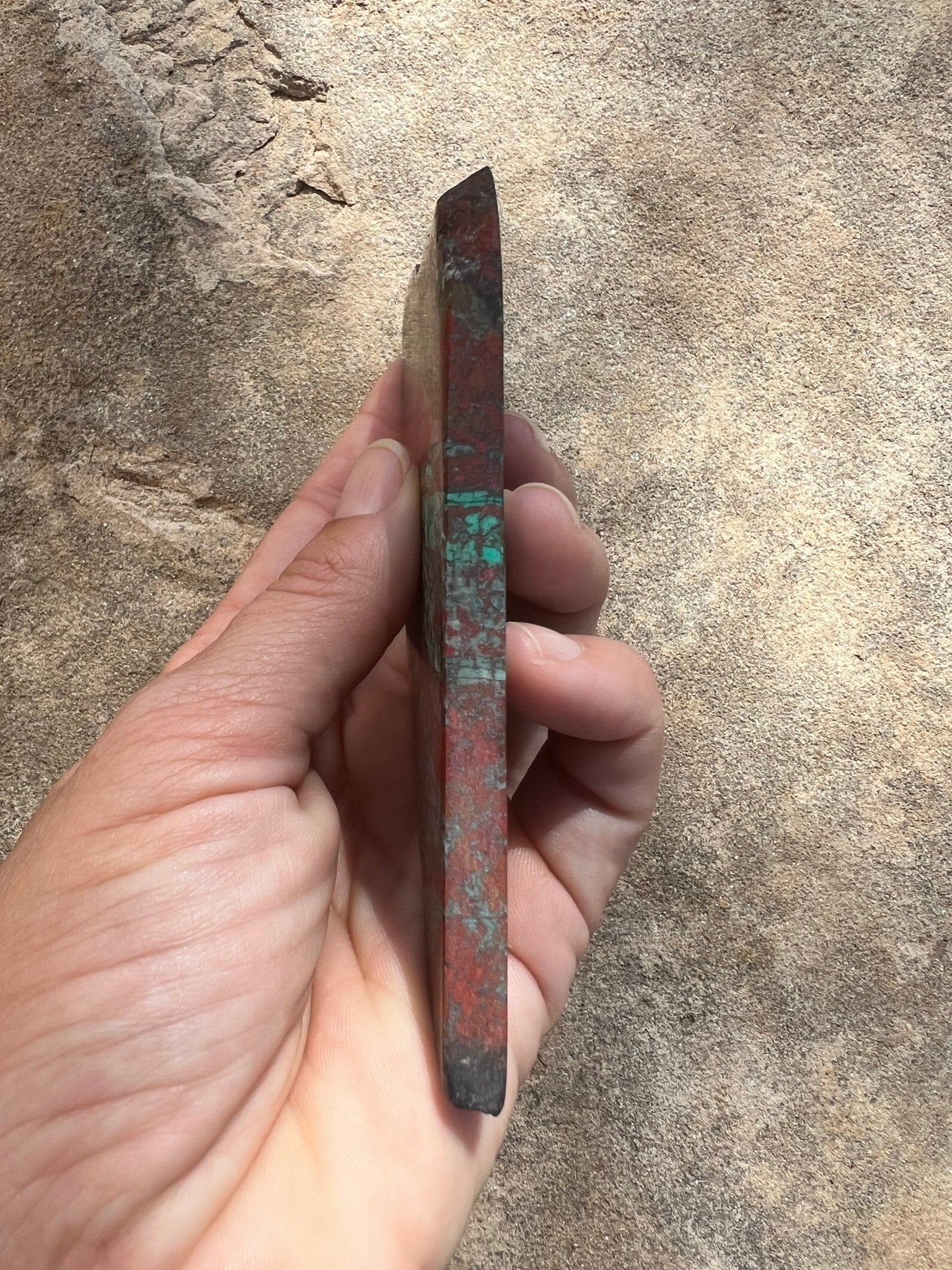 Sonora Sunrise Chrysocolla Slab 96g - Purple Door Alchemy