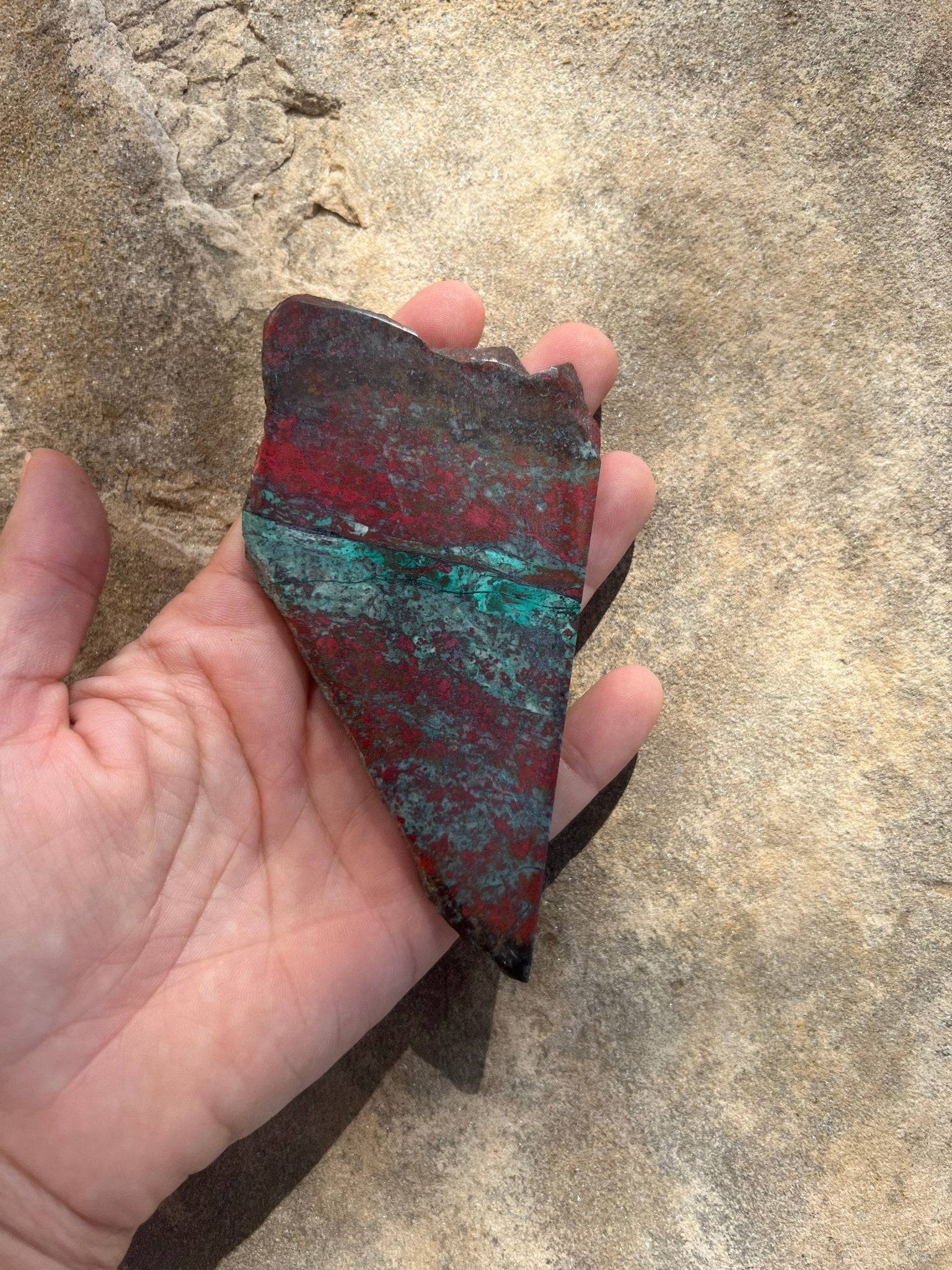 Sonora Sunrise Chrysocolla Slab 96g - Purple Door Alchemy