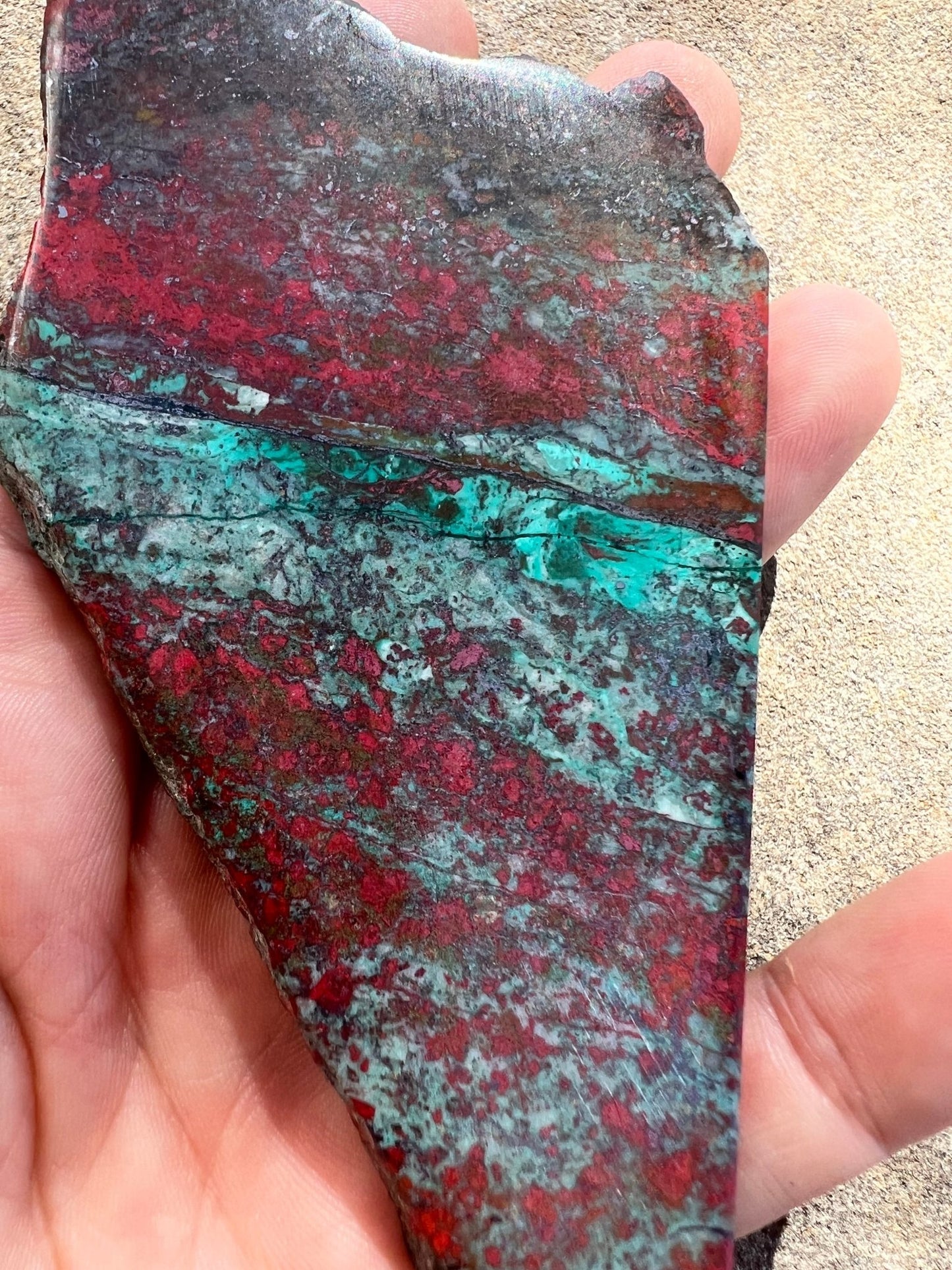Sonora Sunrise Chrysocolla Slab 96g - Purple Door Alchemy